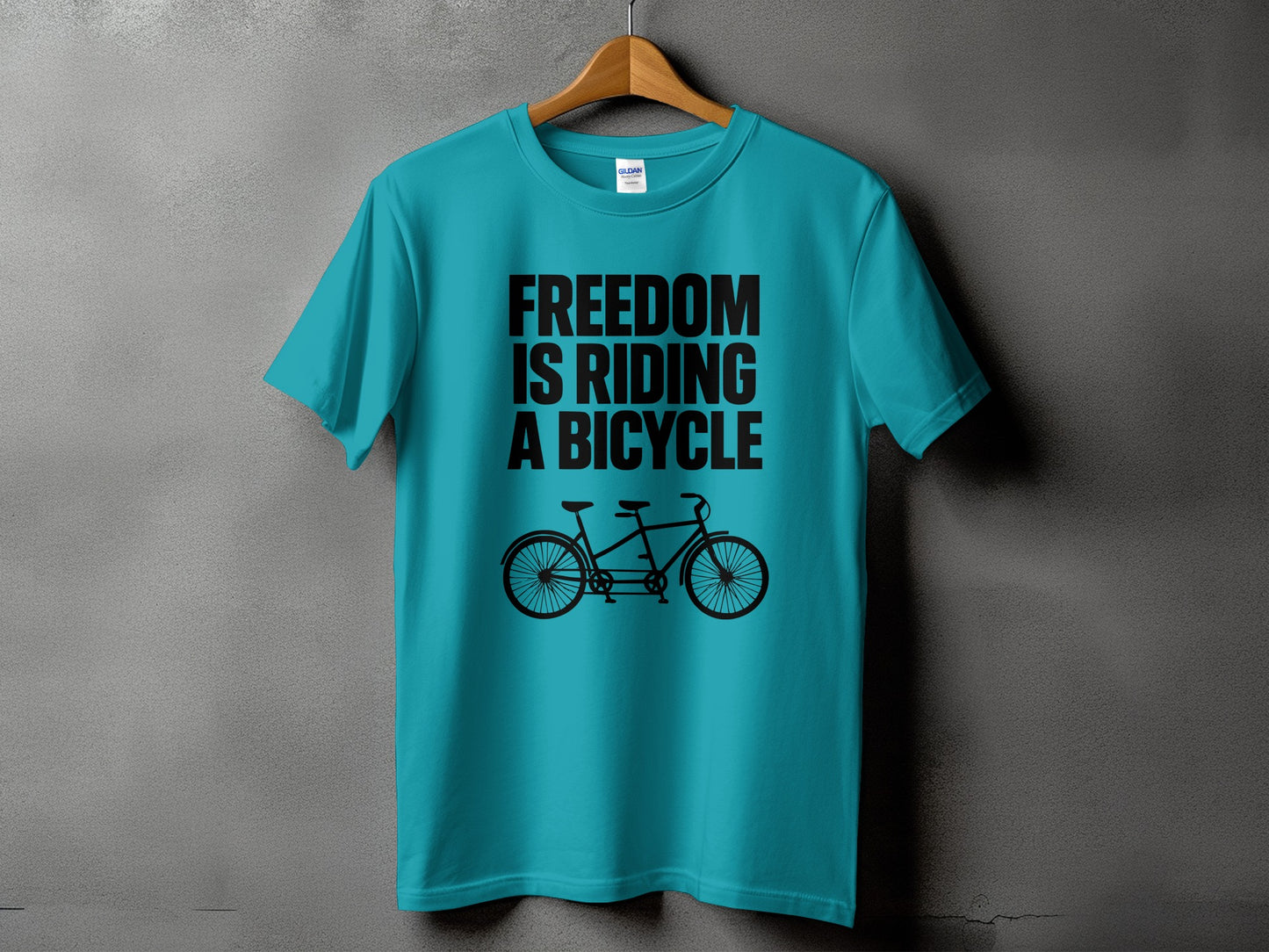 Freedom Is Riding A Bicycle Graphic T-shirt product type