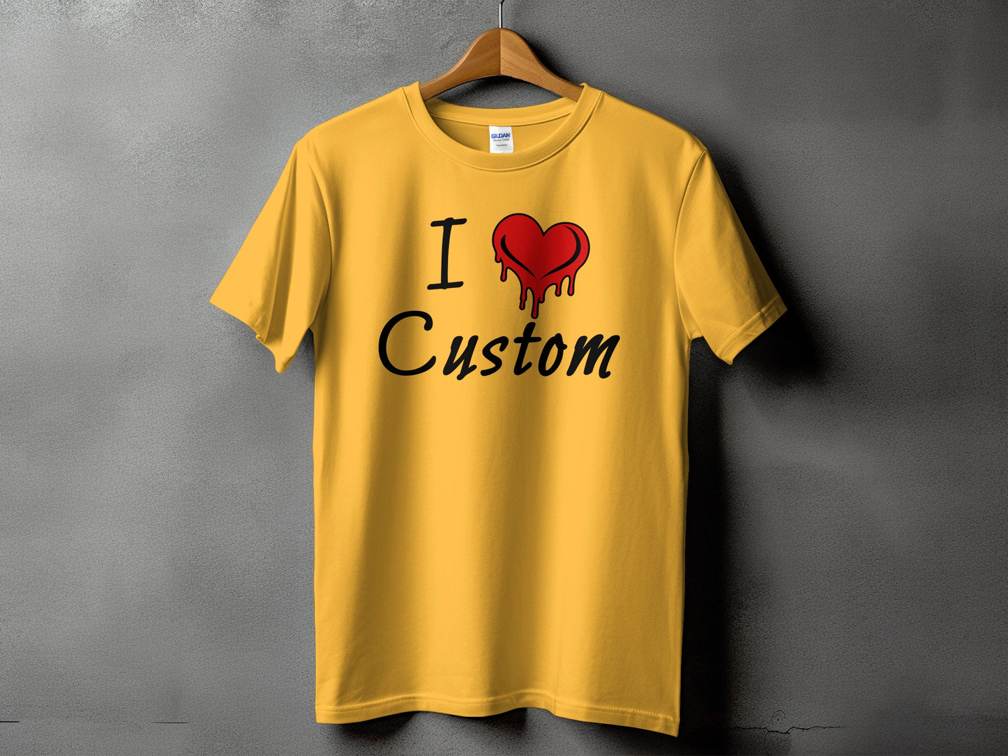 I Heart Custom Design Printed T-Shirt Unique Product