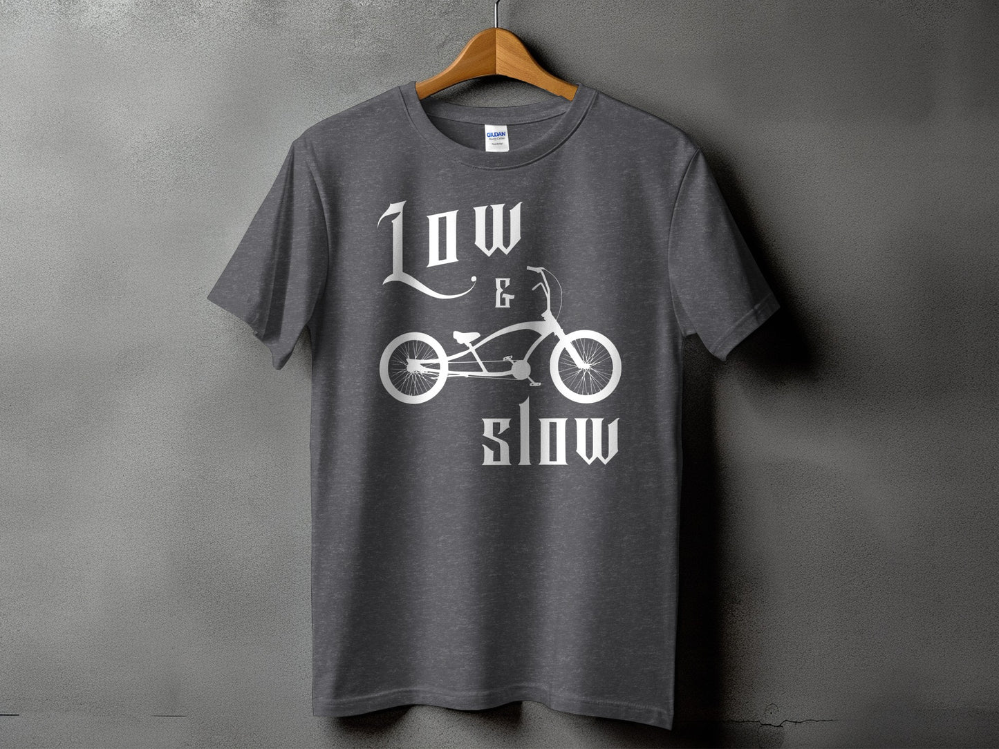 Low & Slow Motorcycle Design Graphic T-Shirt product type