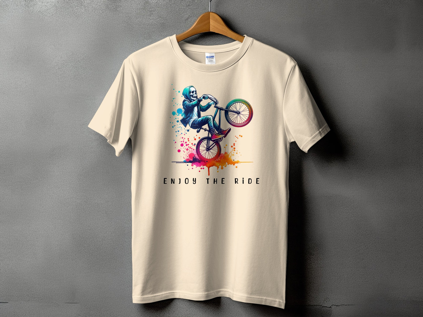 Enjoy The Ride Bicycle Rider Graphic T-Shirt product type