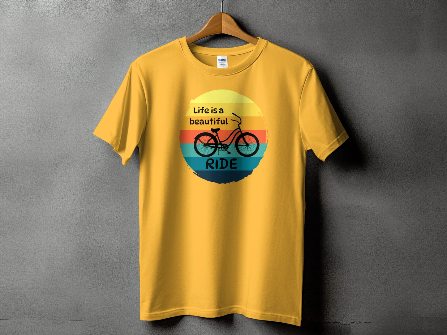 Life Is a Beautiful Ride Bicycle Graphic Tee product type