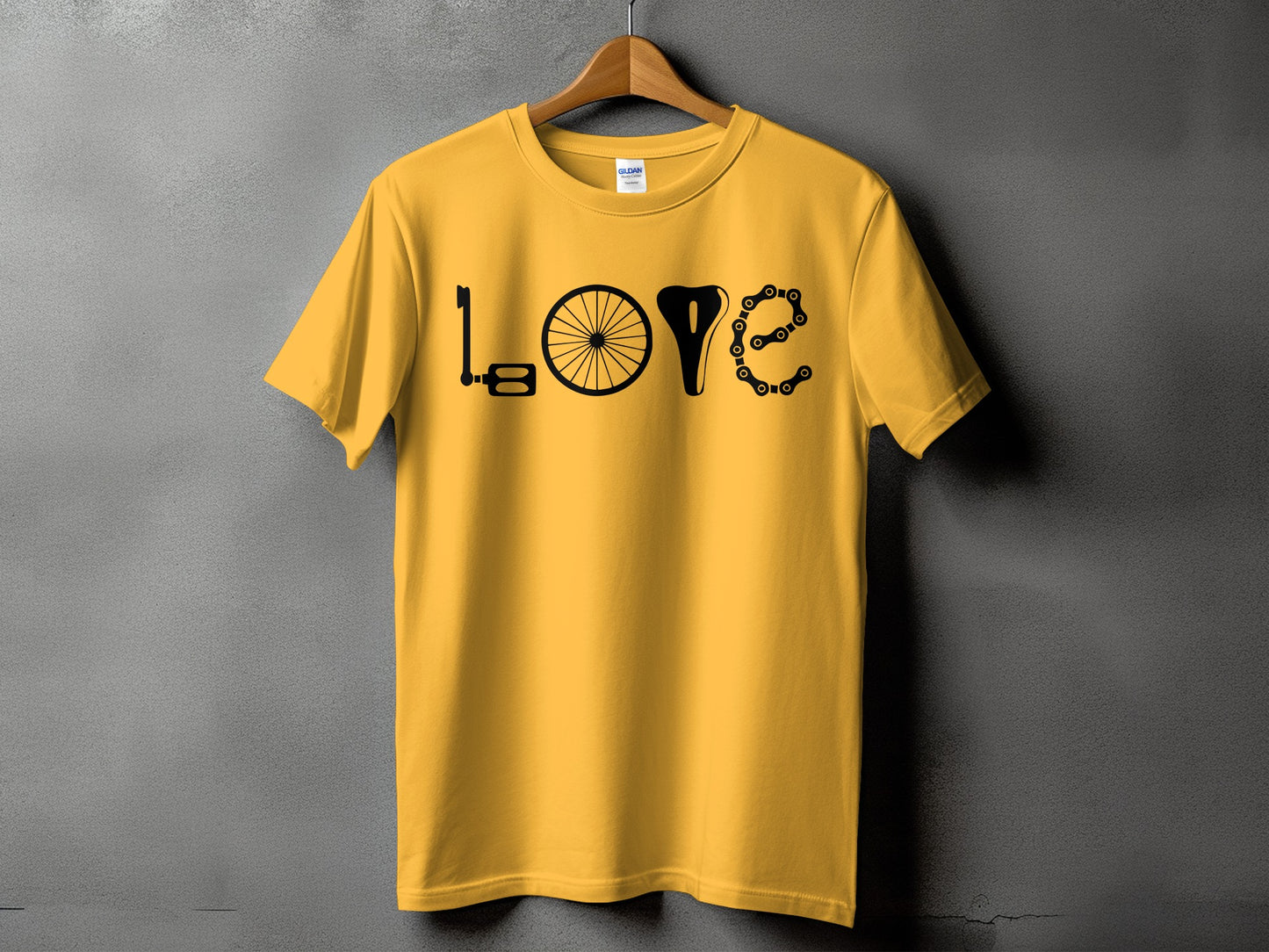 Love Biking Graphic Design T-Shirt Clothing Product