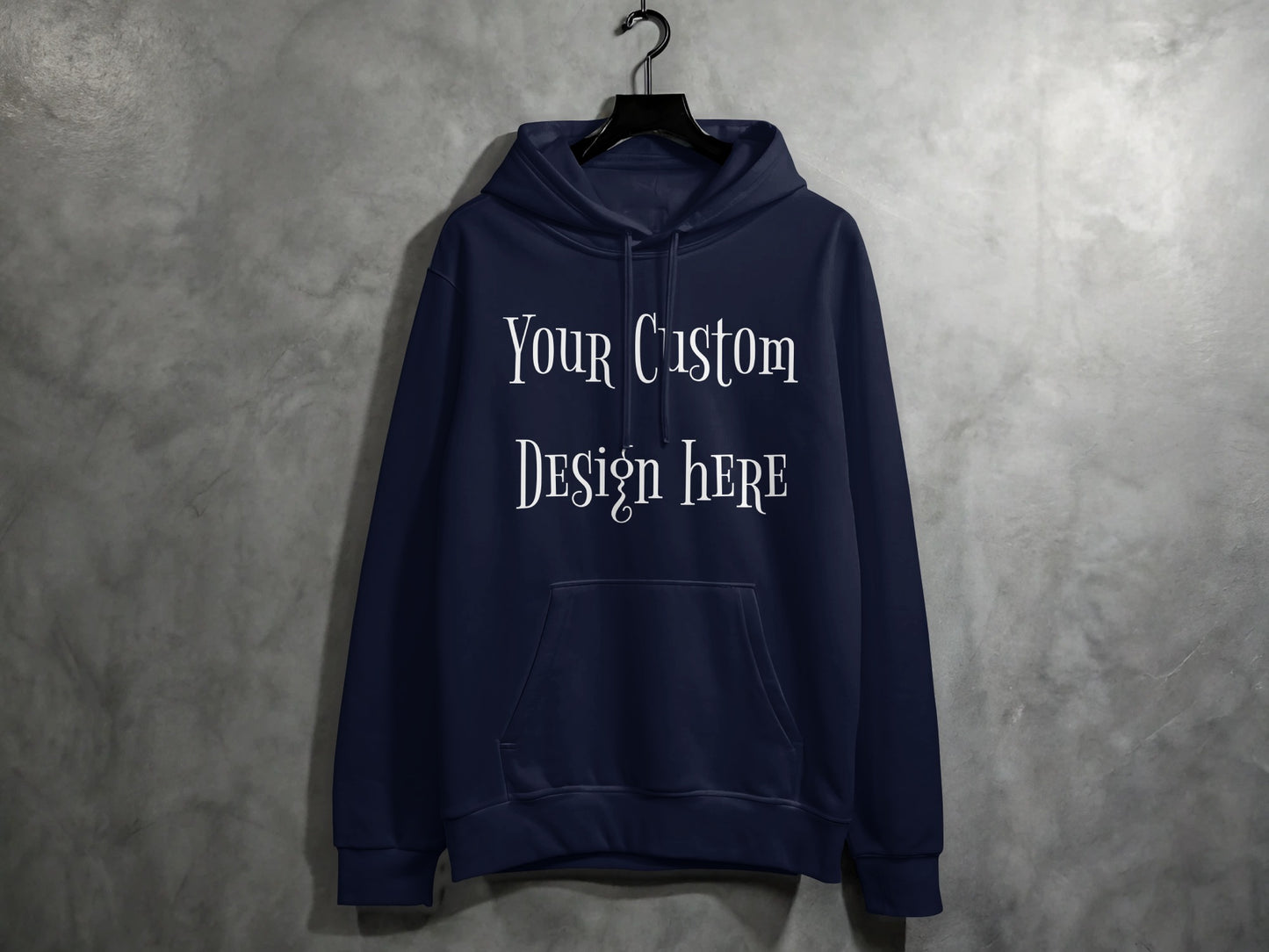 Personalized Custom Design Navy Hoodie product