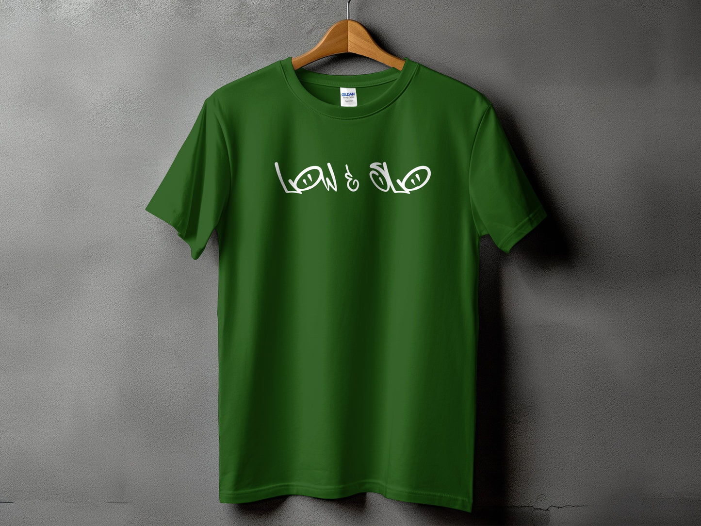 Stylish Green Low & Slow Graphic Tee product