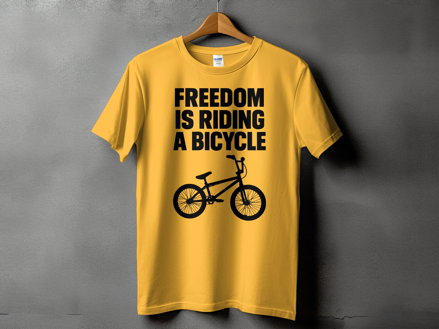 Freedom is Riding a Bicycle Graphic T-shirt product
