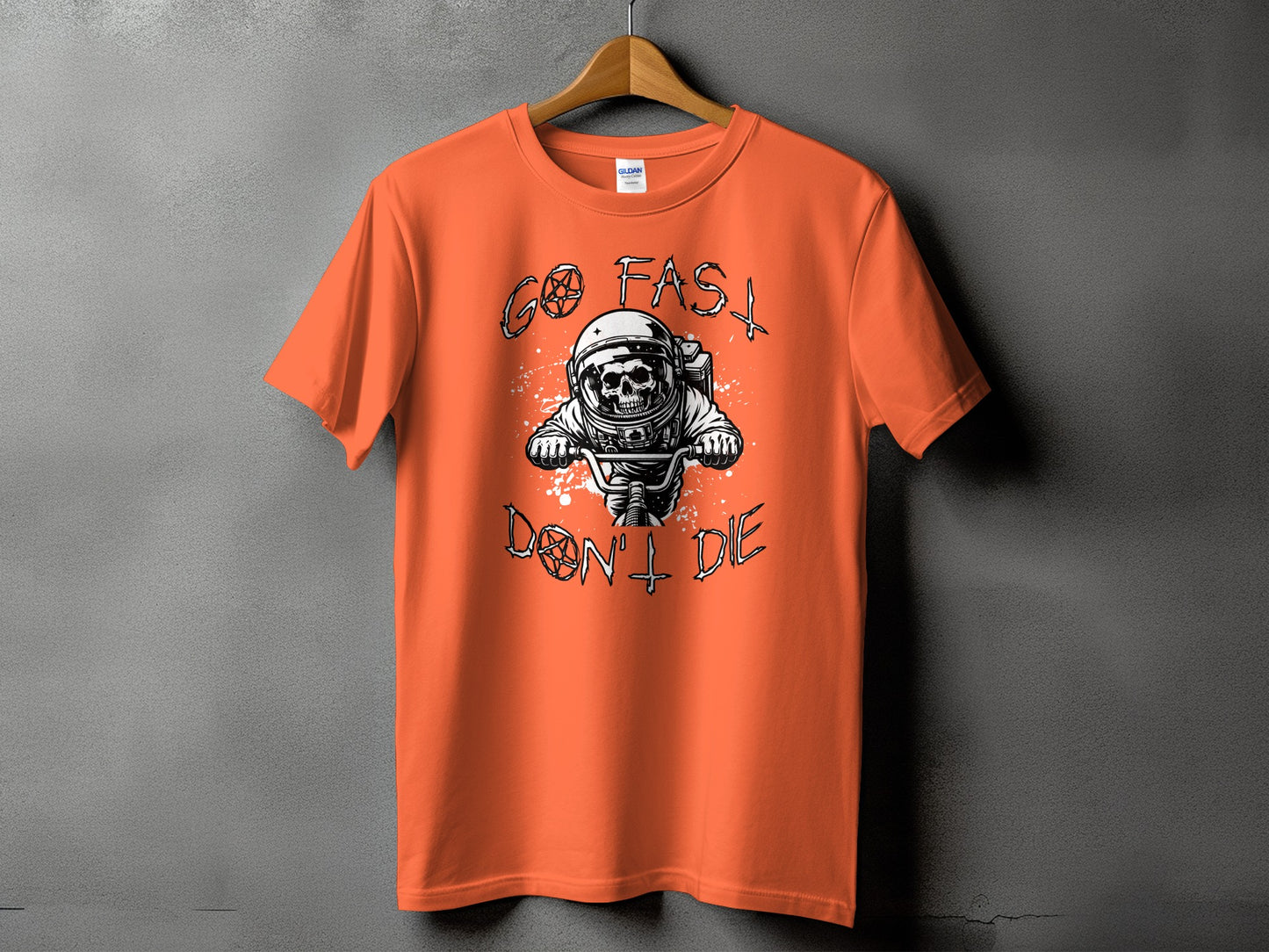 Go Fast Don't Die Astronaut Graphic T-Shirt product type