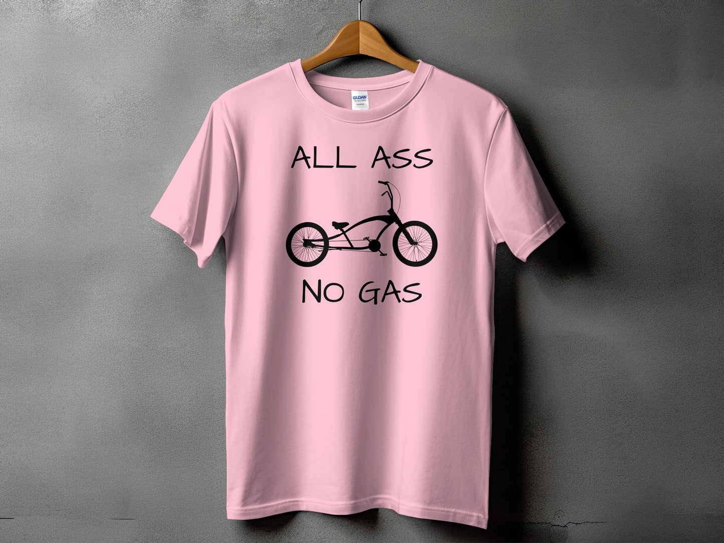 All Ass No Gas Pink Graphic T-Shirt product