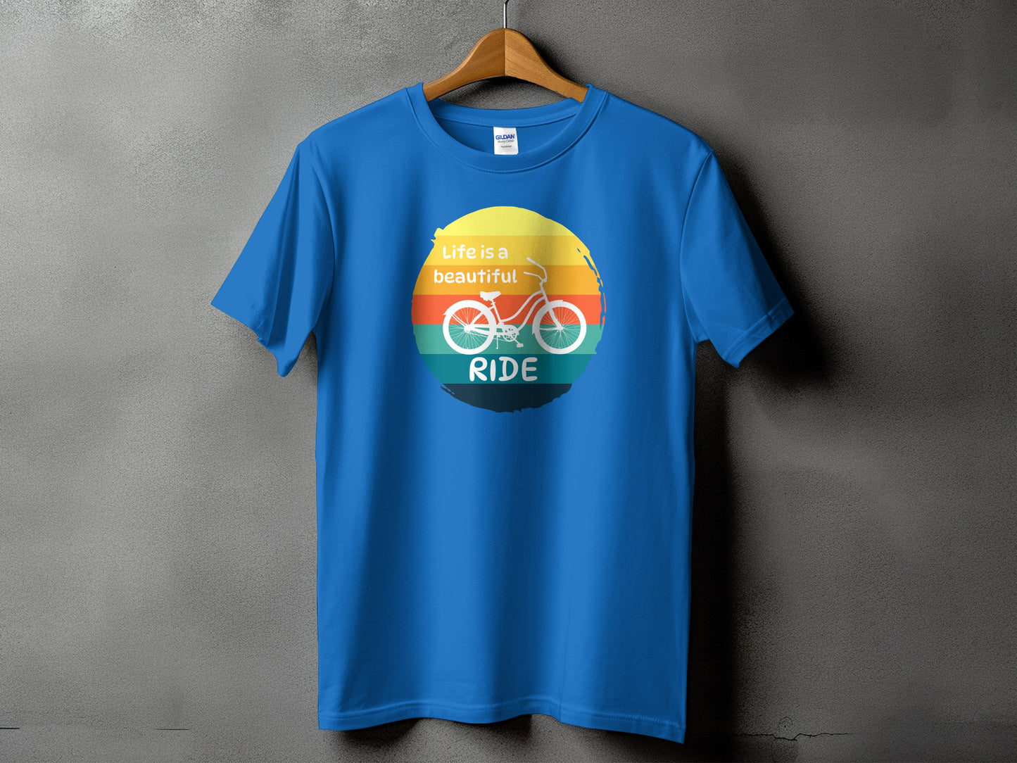 Life is a beautiful ride colorful bicycle product type