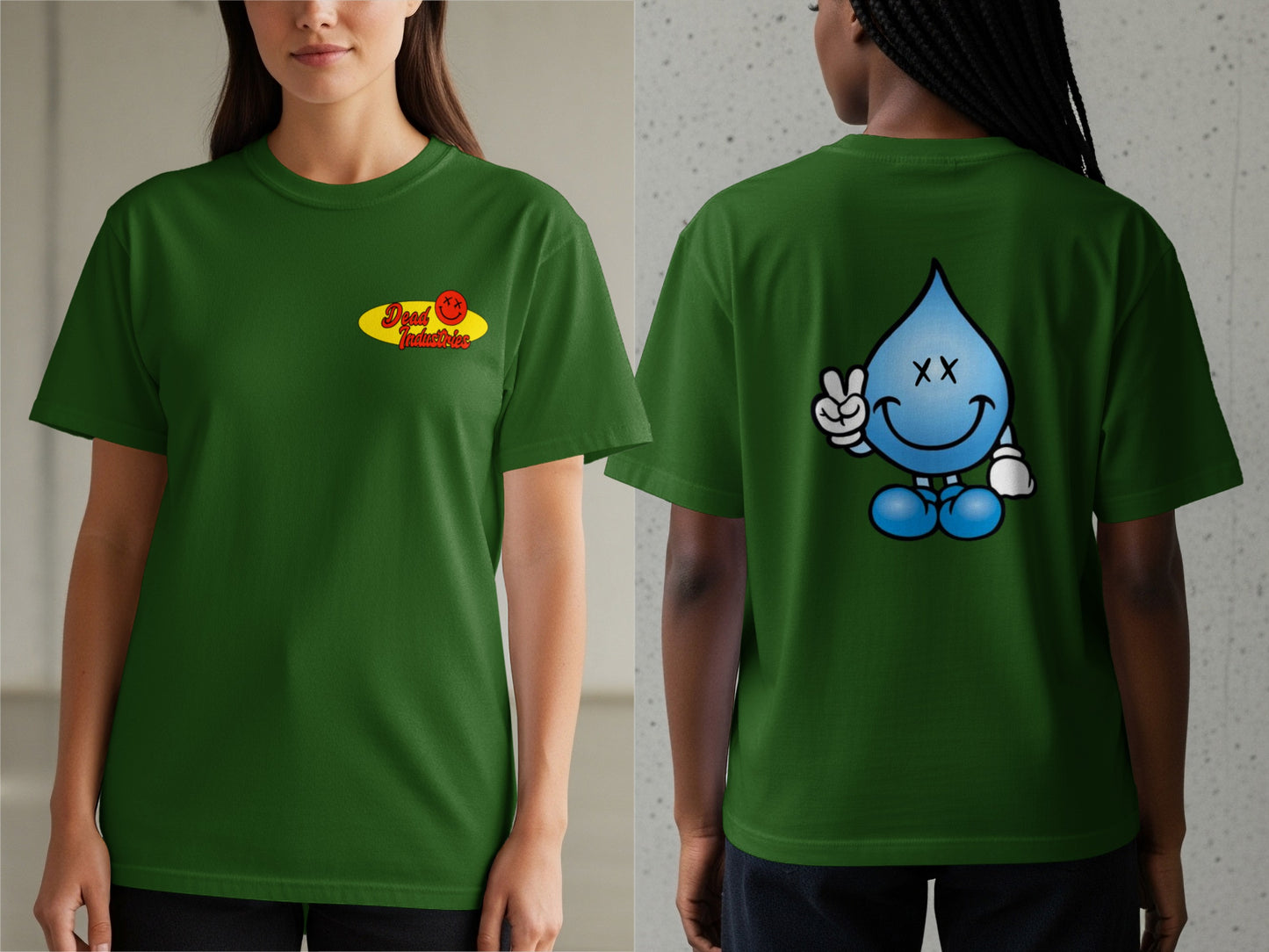 Happy Droplet Peace Sign Graphic Unisex Shirt product