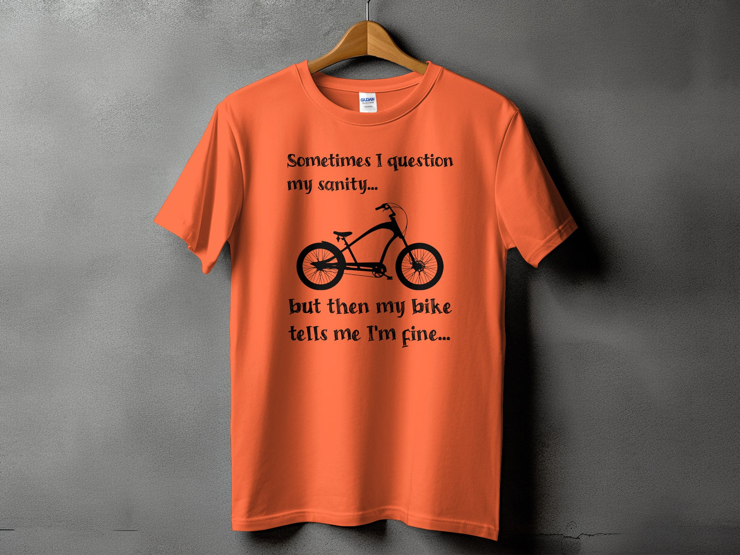 Sometimes I Question My Sanity Funny Bike T-shirt product