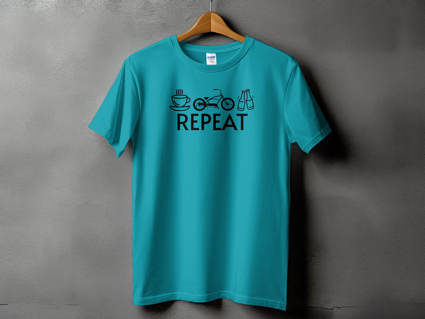 Coffee Bike Repeat Graphic Tee Shirt product