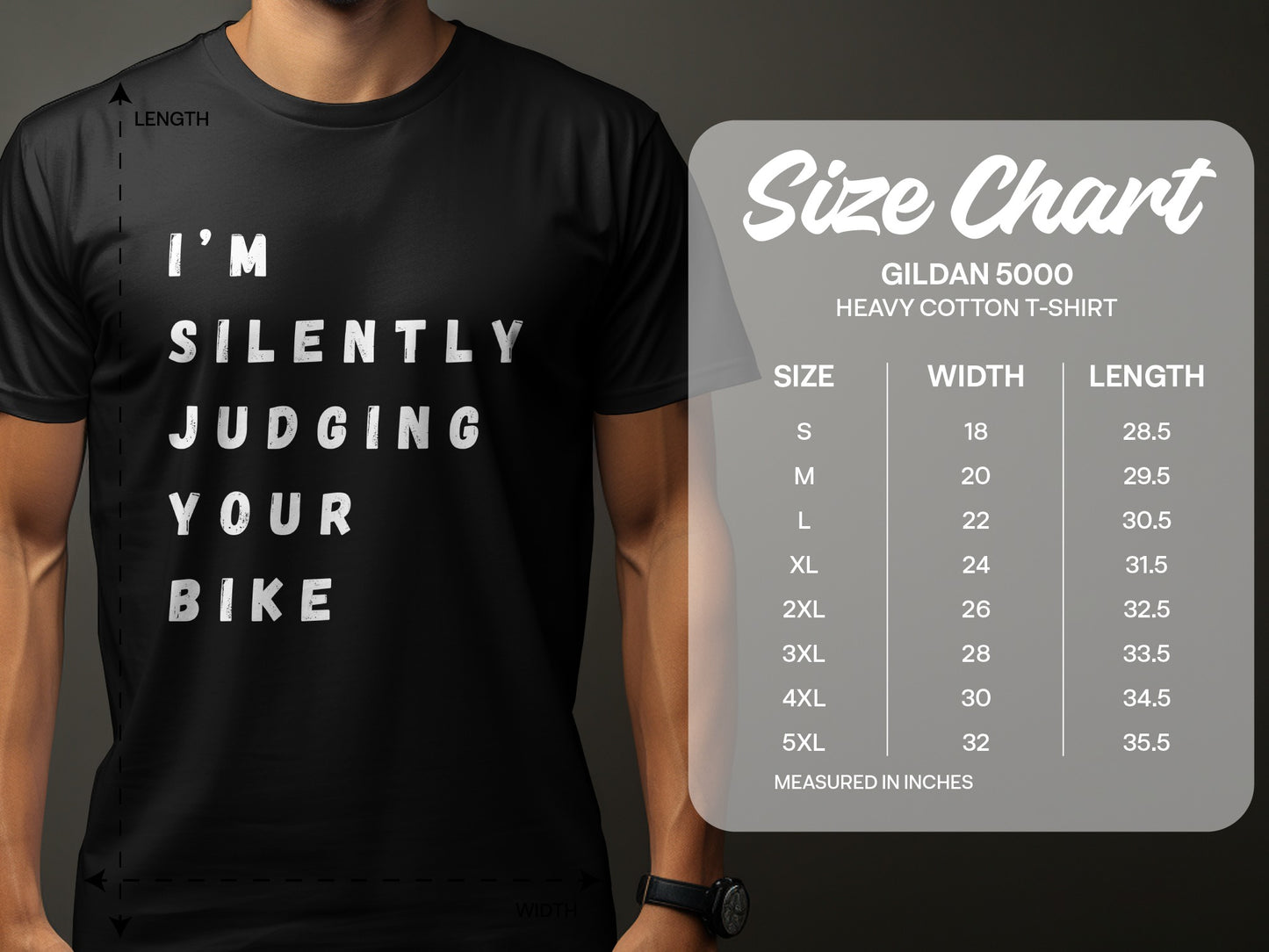 I'm Silently Judging Your Bike T-Shirt product
