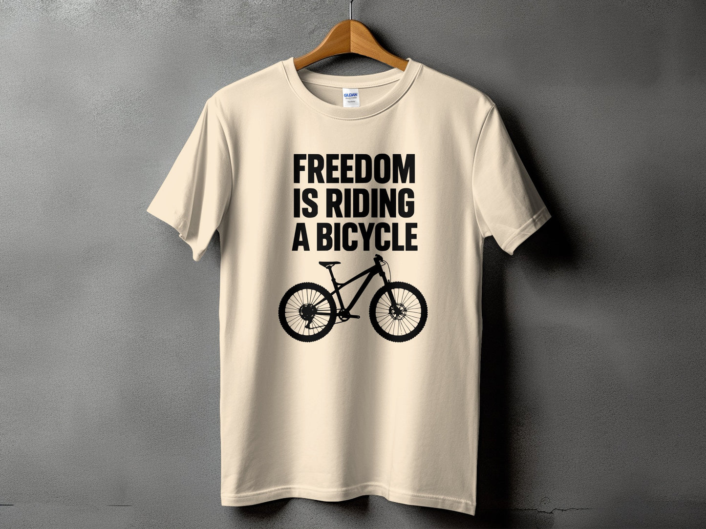 Freedom is Riding a Bicycle Statement Shirt product type