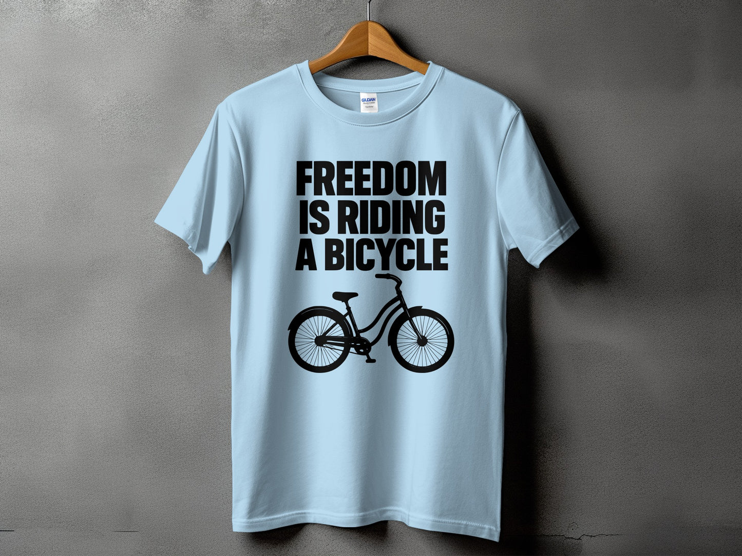 Freedom Is Riding A Bicycle Printed T-shirt product
