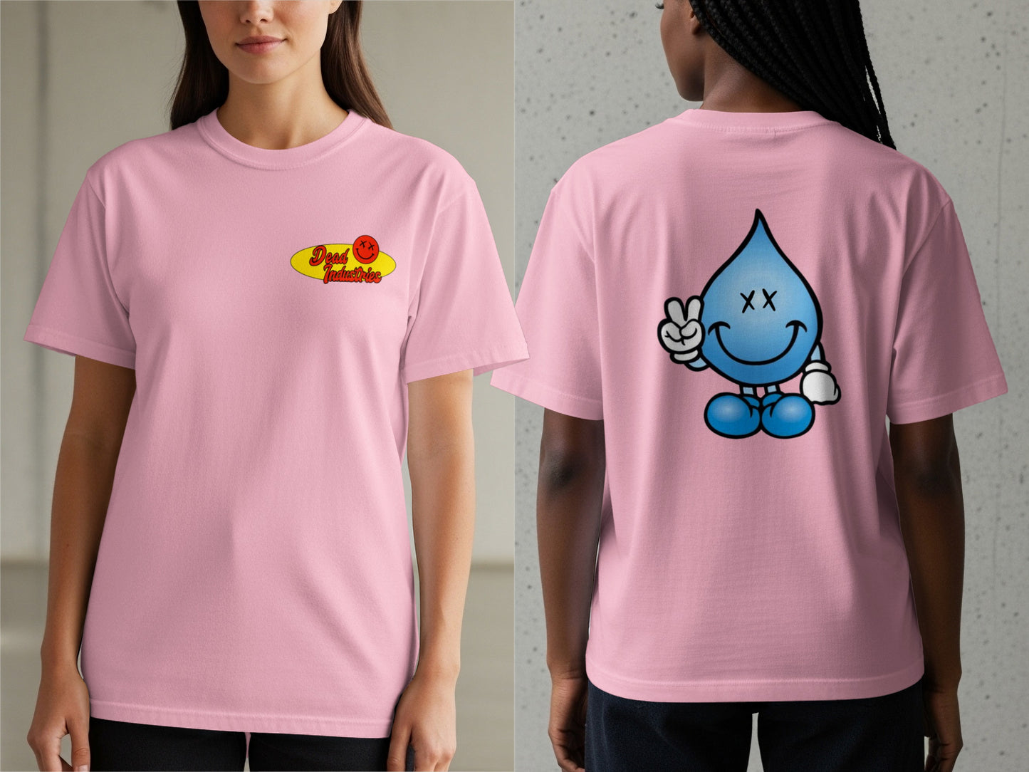Peaceful Water Drop Character Graphic T-shirt product