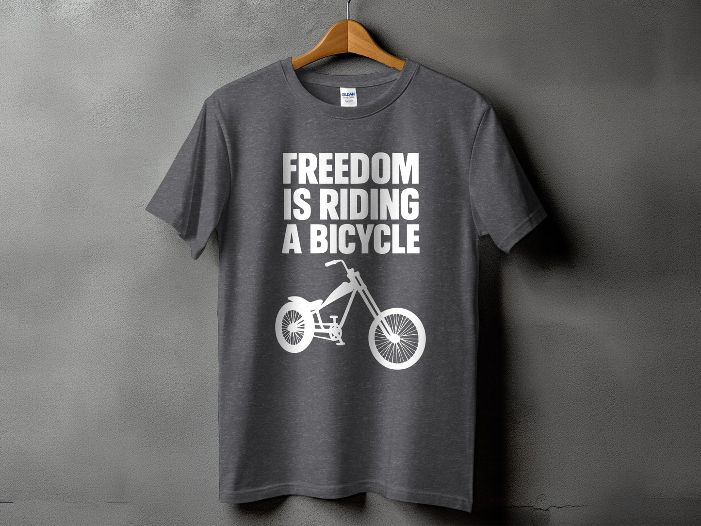 Freedom Is Riding A Bicycle Graphic Tee product