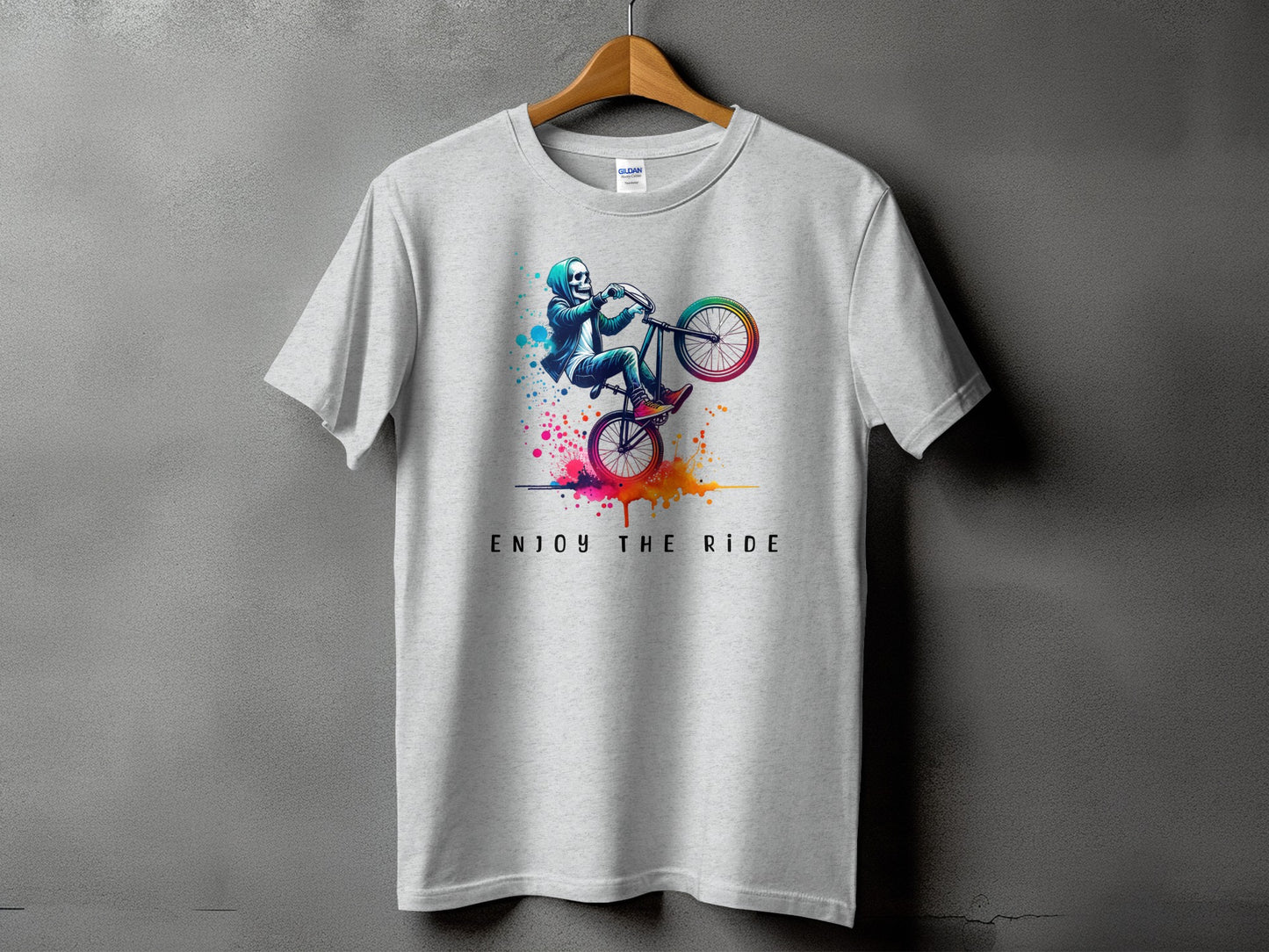 Enjoy The Ride Graphic Bicyclist T-shirt product type