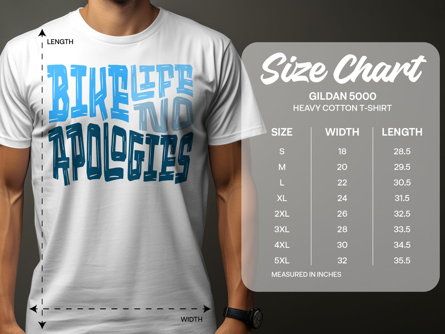Bike Life No Apologies Graphic T-Shirt product type
