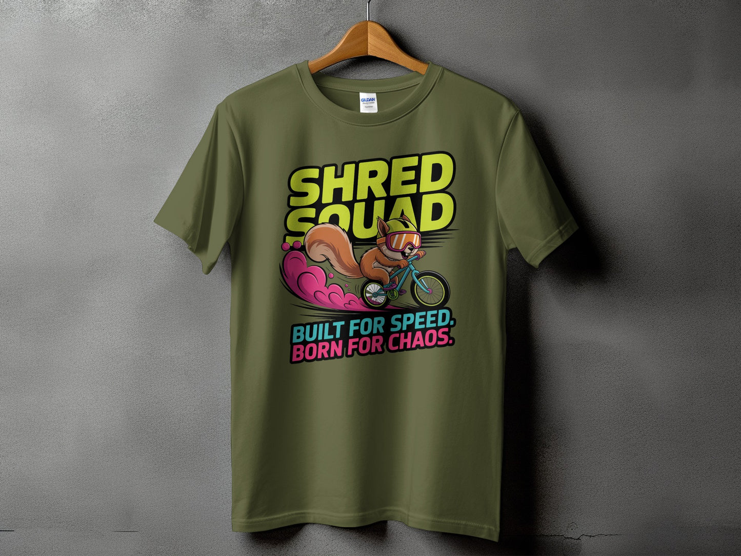Shred Squad T-Shirt Built For Speed Born For Chaos product type