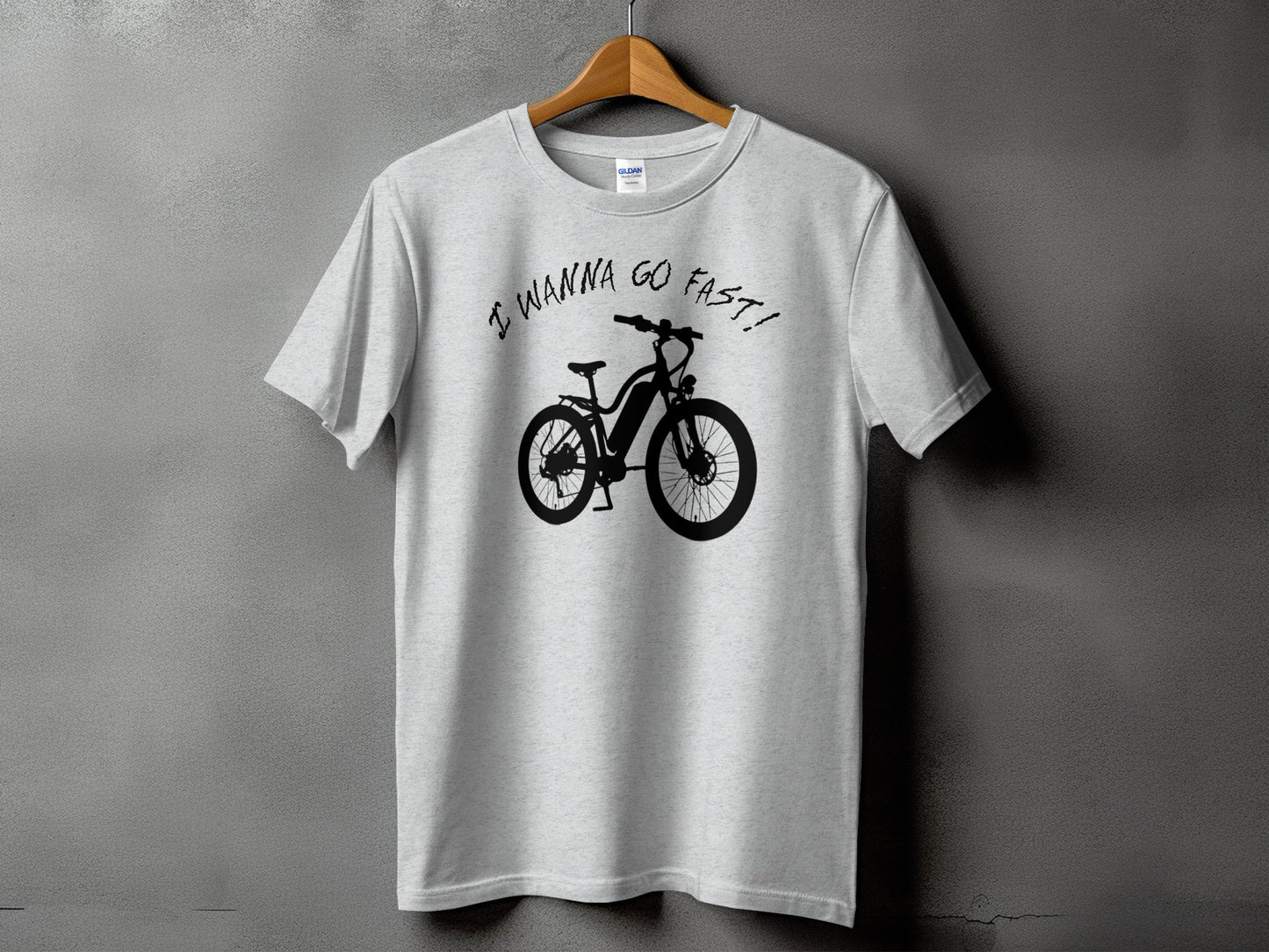 I Wanna Go Fast! Bicycle Design T-shirt product