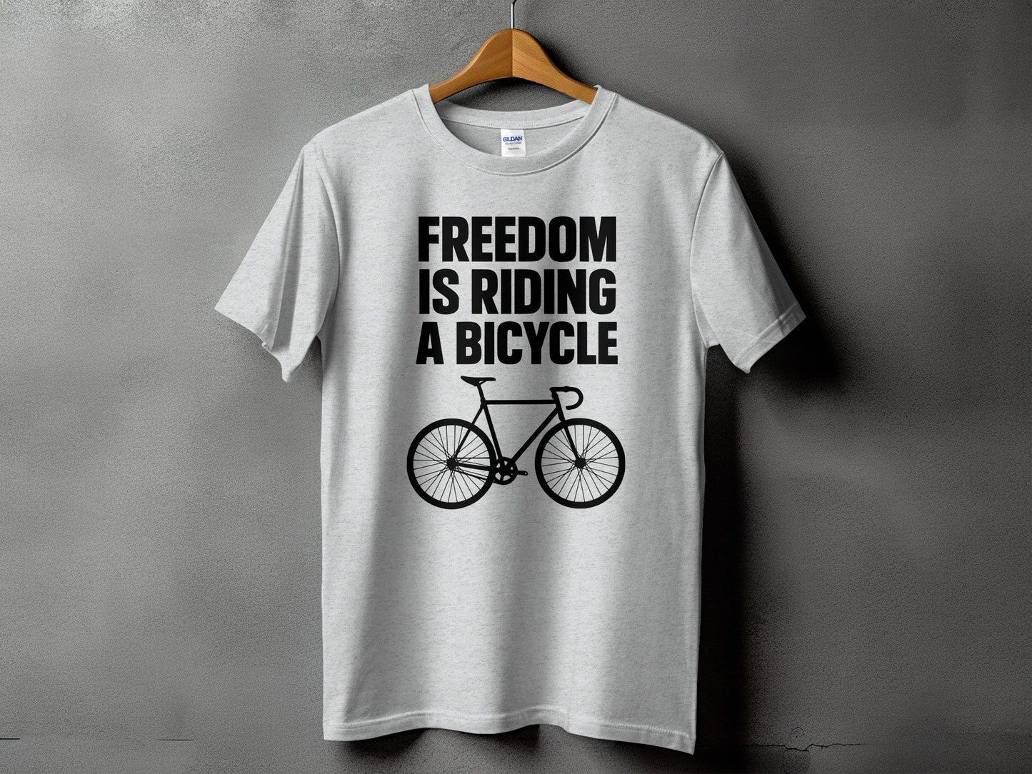 Freedom is Riding a Bicycle Graphic T-shirt product type