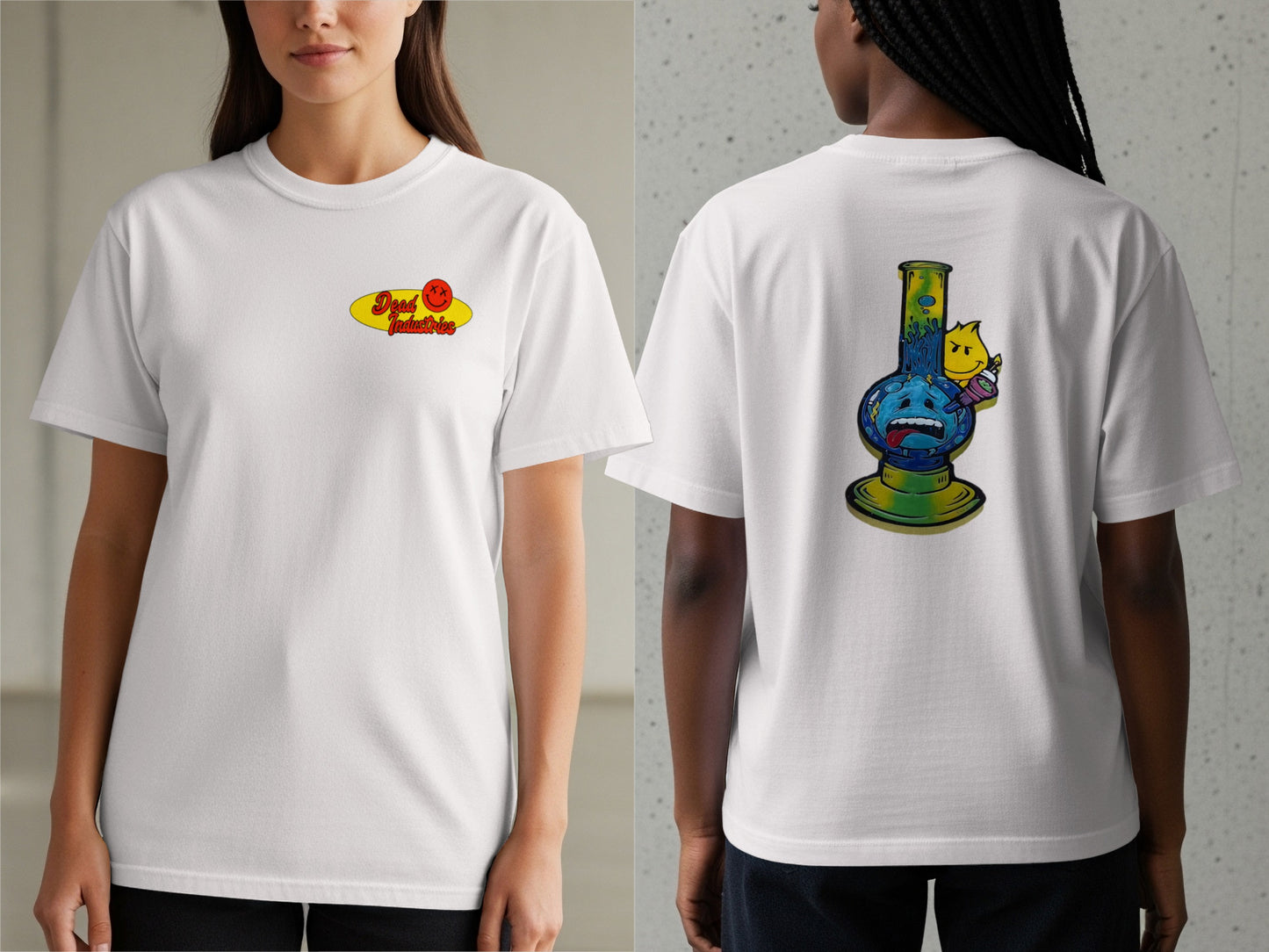 Just Vibing Smiley Face Graphic T-shirt product
