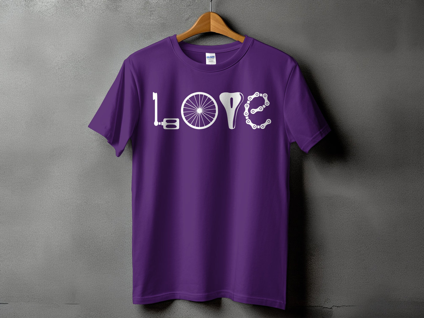 Unique Love Bicycle Theme Design T-Shirt product type