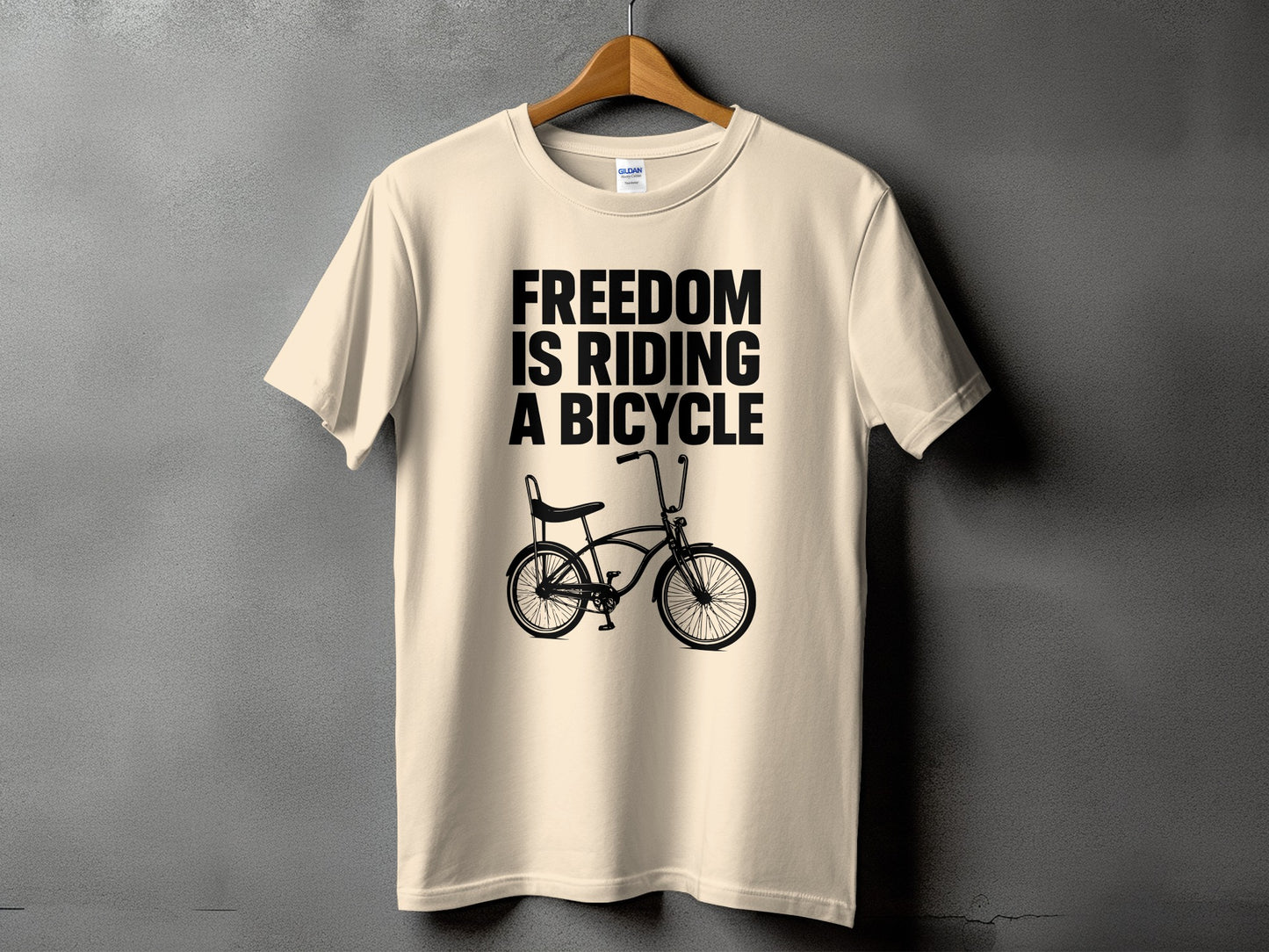 Freedom Is Riding a Bicycle Graphic T-shirt product type