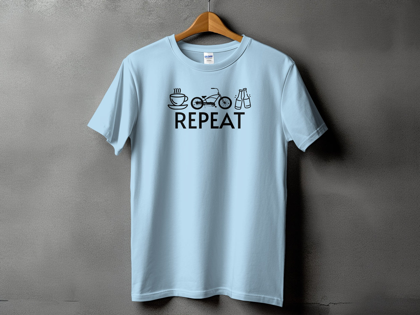 Repeat Coffee Bike Drink Graphic T-Shirt product type