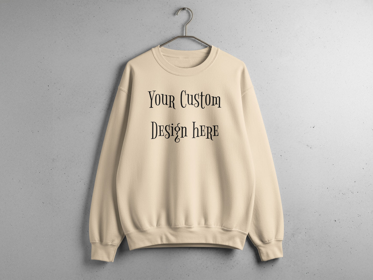 Your Custom Design Here Beige Sweater product type