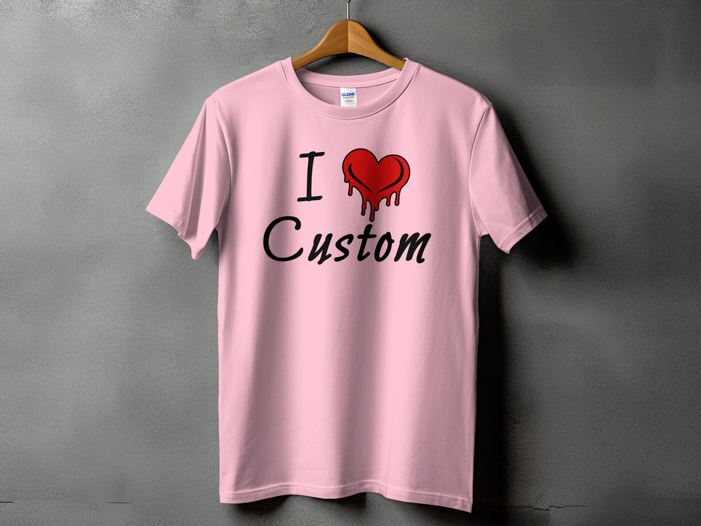 I Love Custom Graphic Printed T-Shirt product