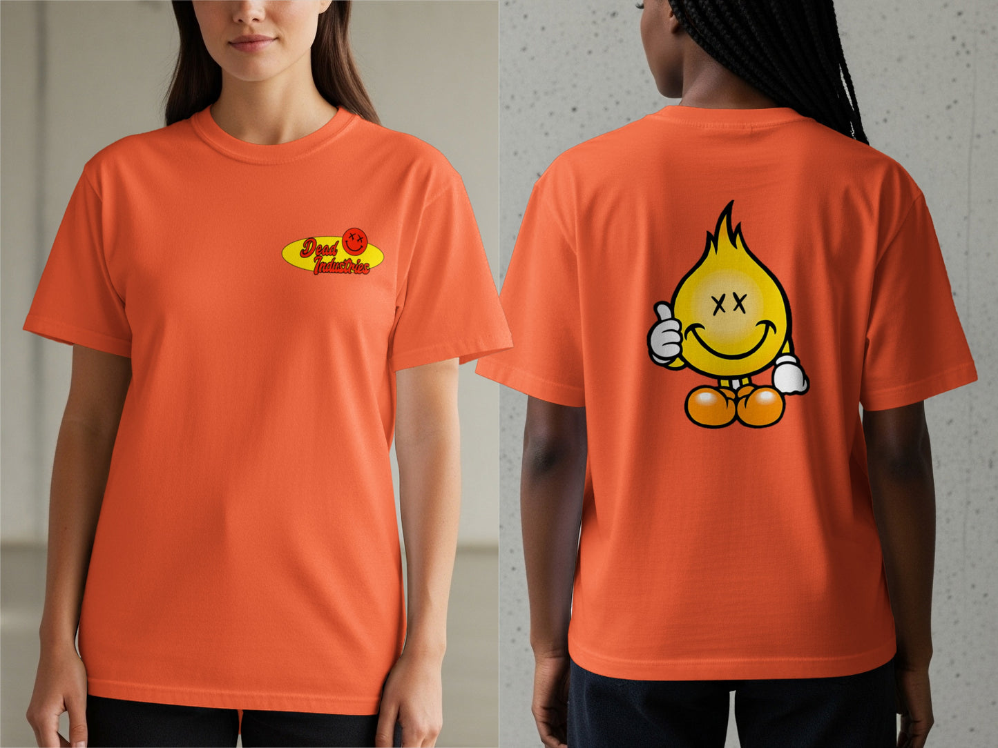 Cool and Comfortable Graphic Printed Orange T-shirt product