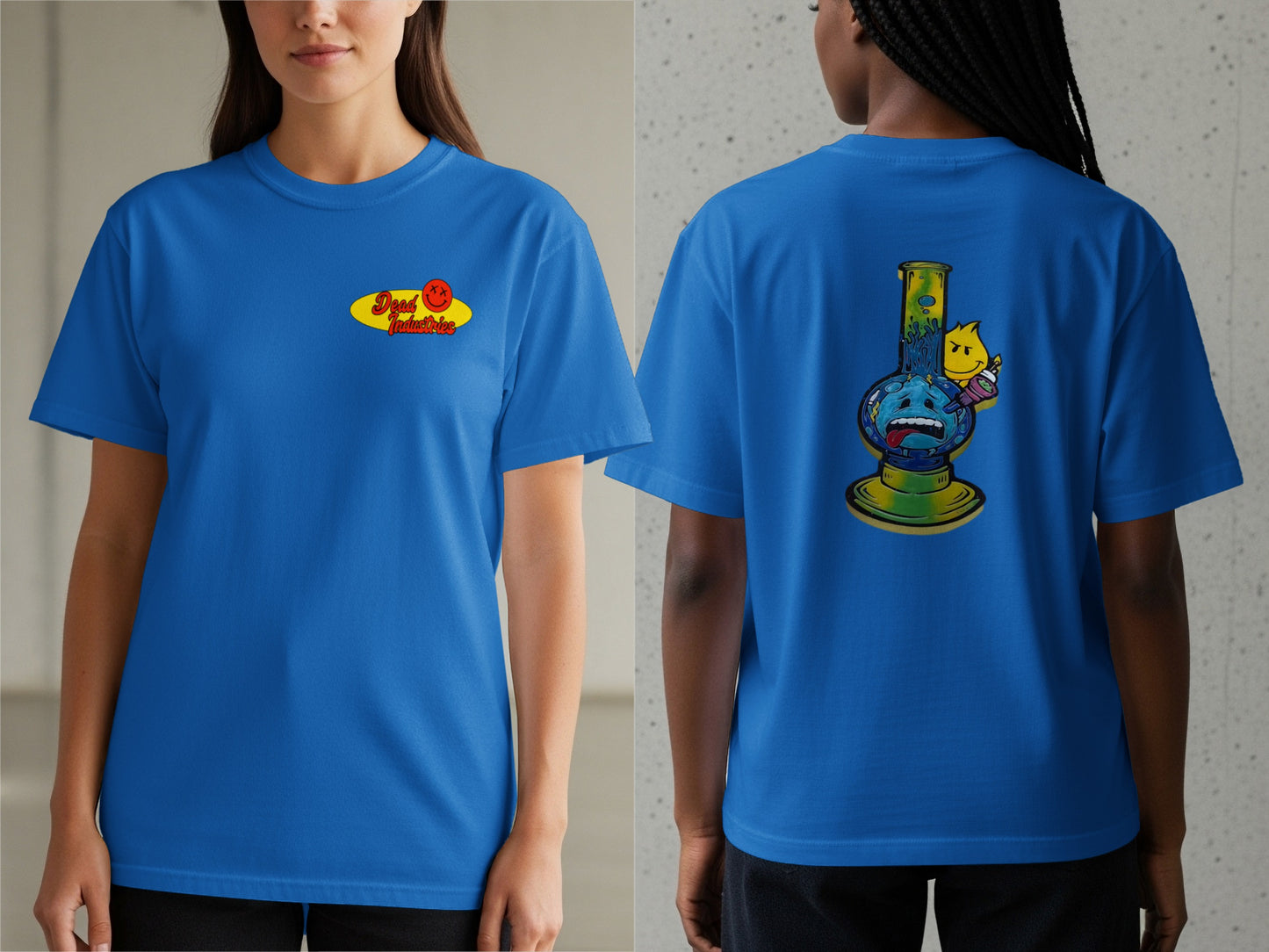 Stay Blended Graphic Printed Blue T-Shirt product type