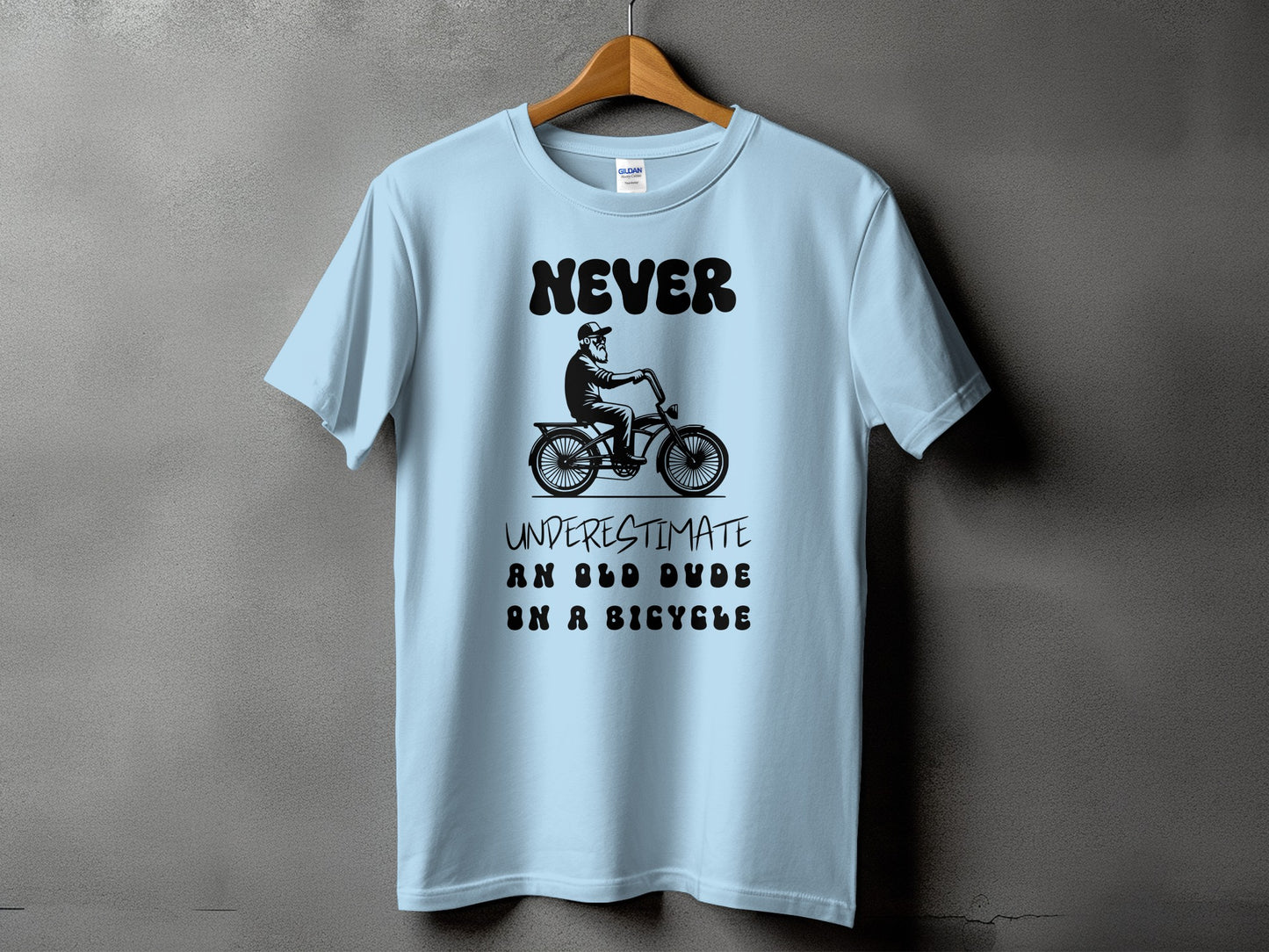 Never Underestimate An Old Dude On Bicycle Shirt product