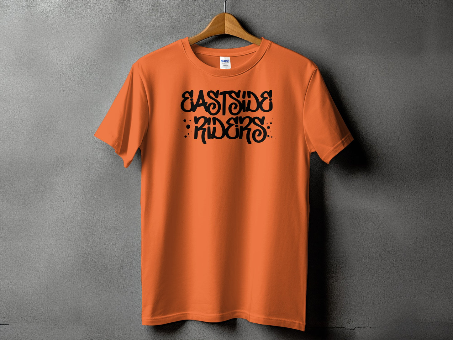 Stylish Eastside Riders Design Orange T-Shirt product