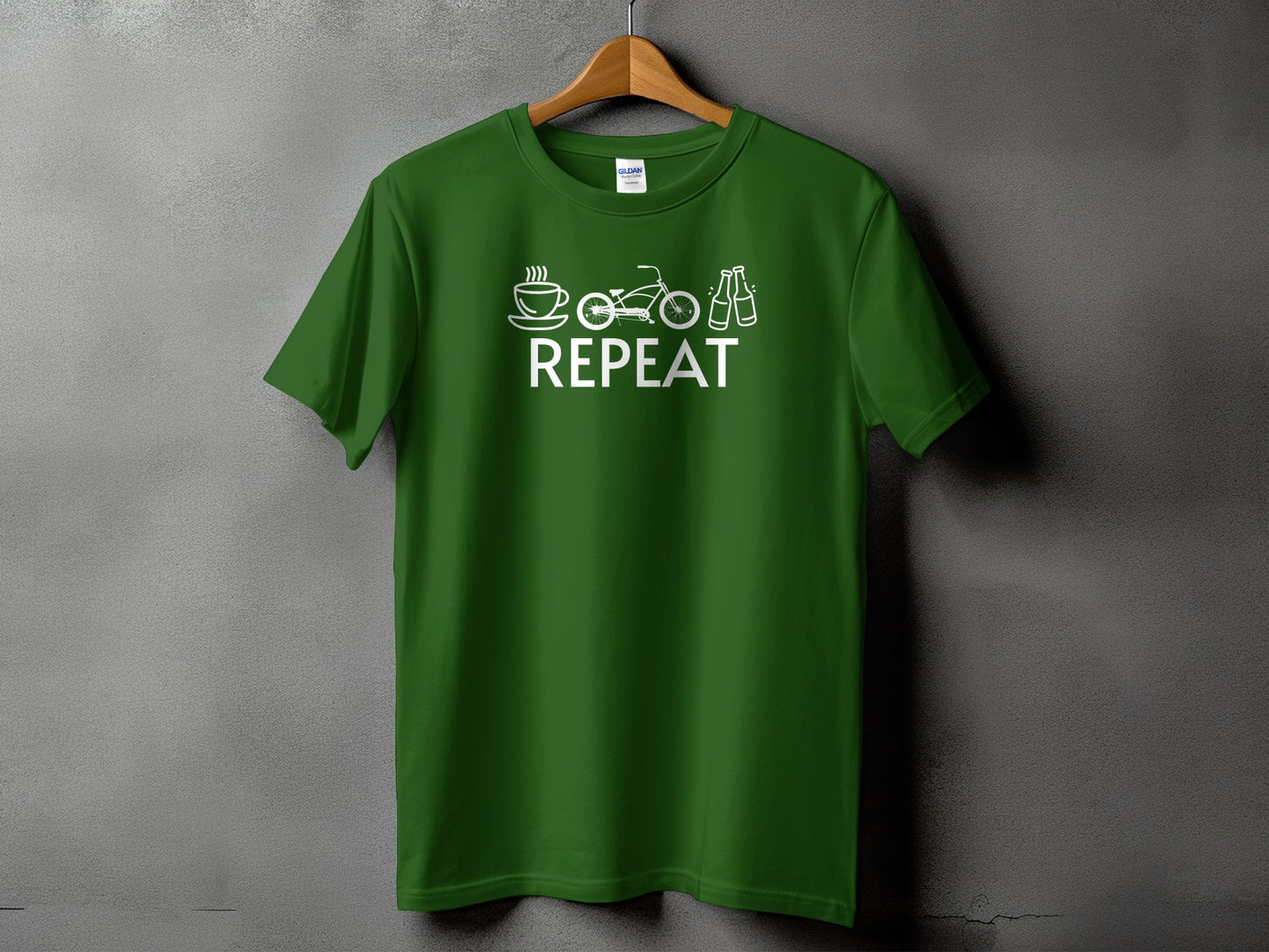 Coffee Bike Repeat Printed Graphic Tee product