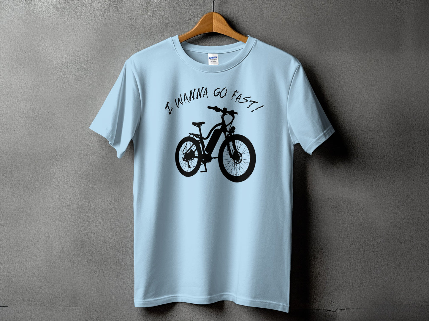 I Wanna Go Fast Bicycle Graphic Unisex T-Shirt product type