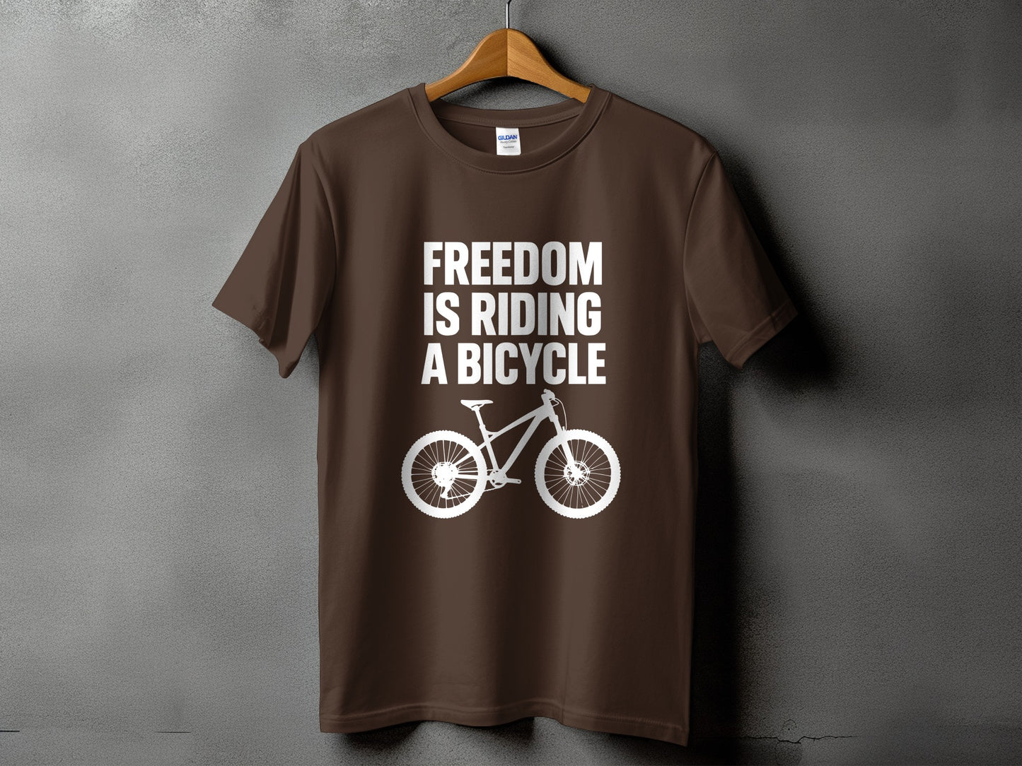 Freedom Is Riding A Bicycle Printed Shirt Product