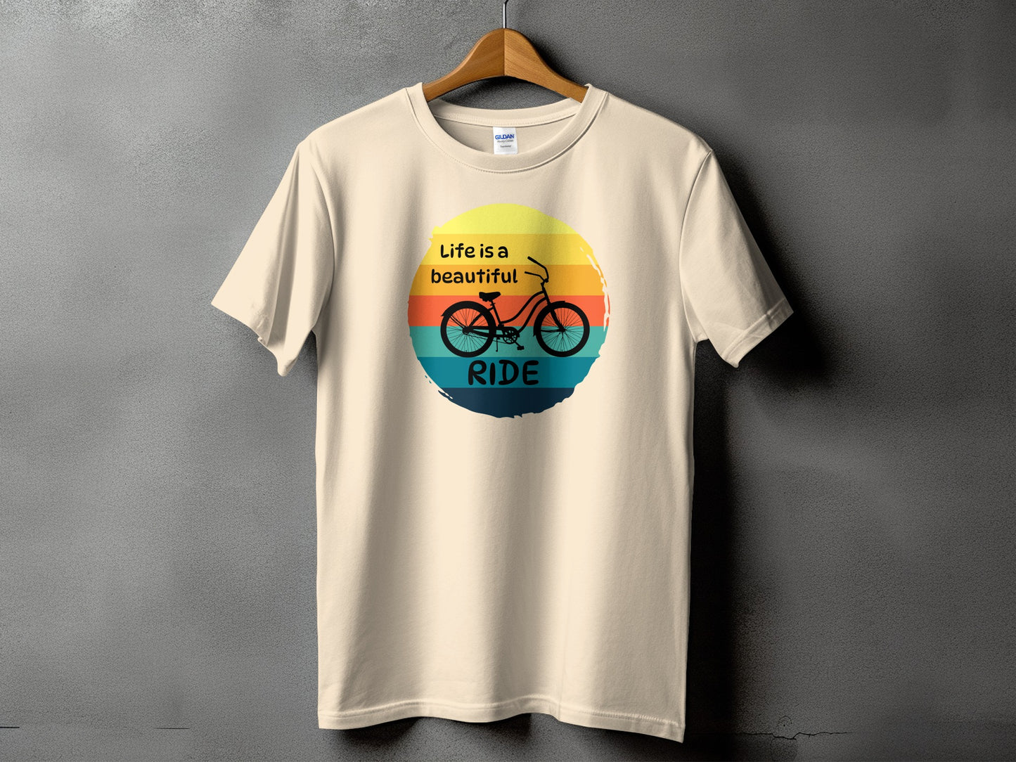 Life is a beautiful ride graphic tee product type