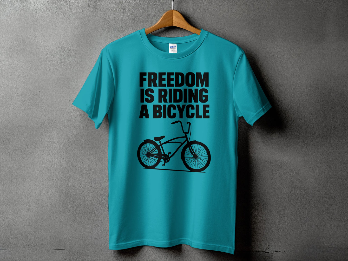 Freedom Is Riding A Bicycle Graphic T-Shirt product type