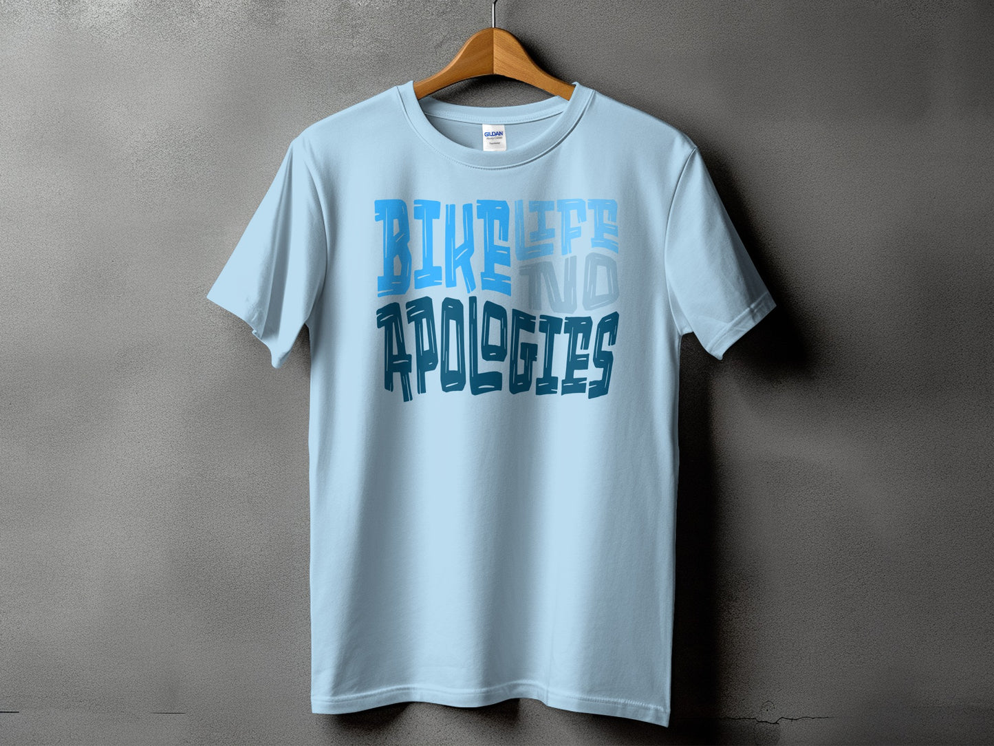 Blue Life No Apologies Trendy Graphic Shirt product type