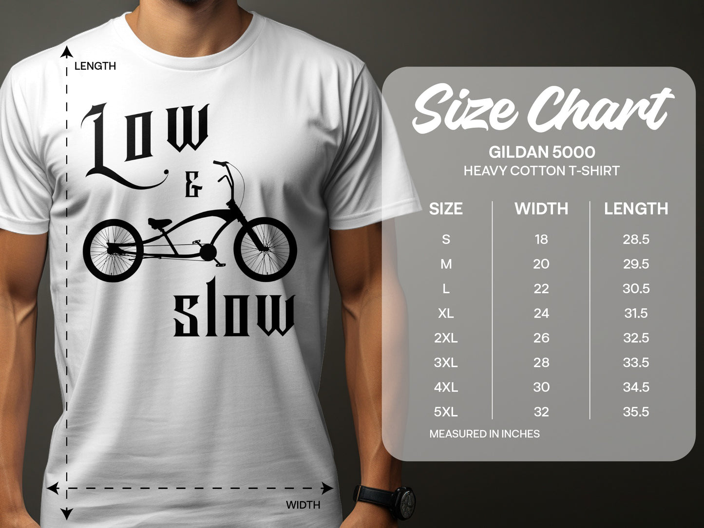 Low and Slow Bike Graphic Printed T-Shirt product type