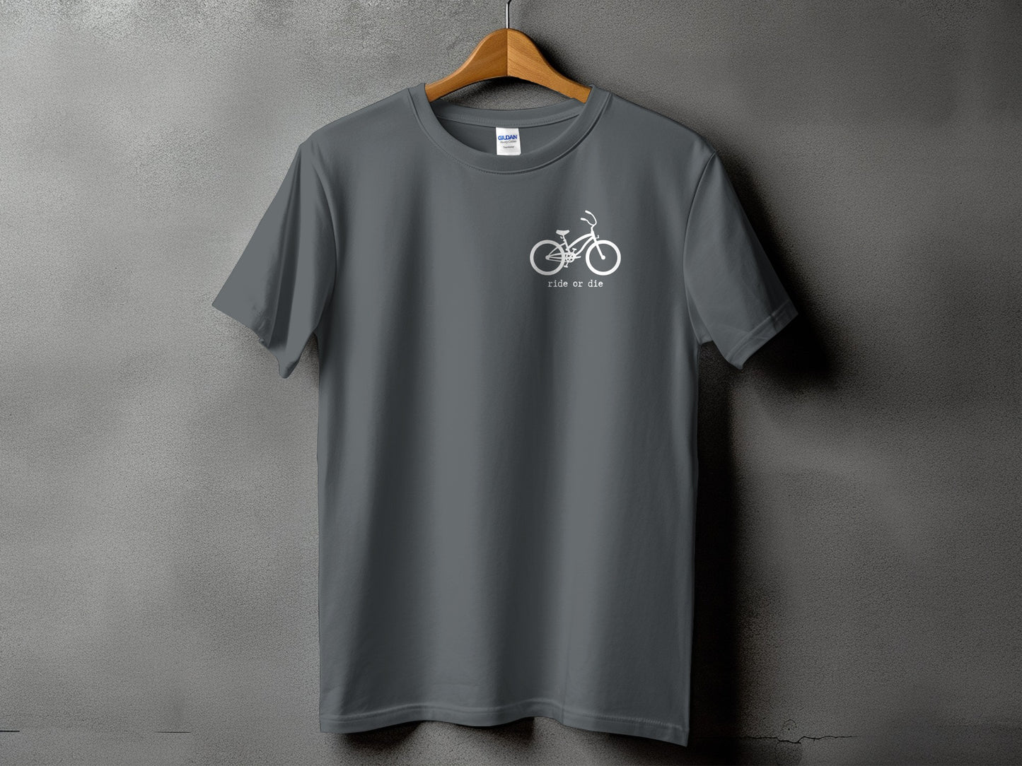 Ride or Die Bicycle Graphic Design T-Shirt product type