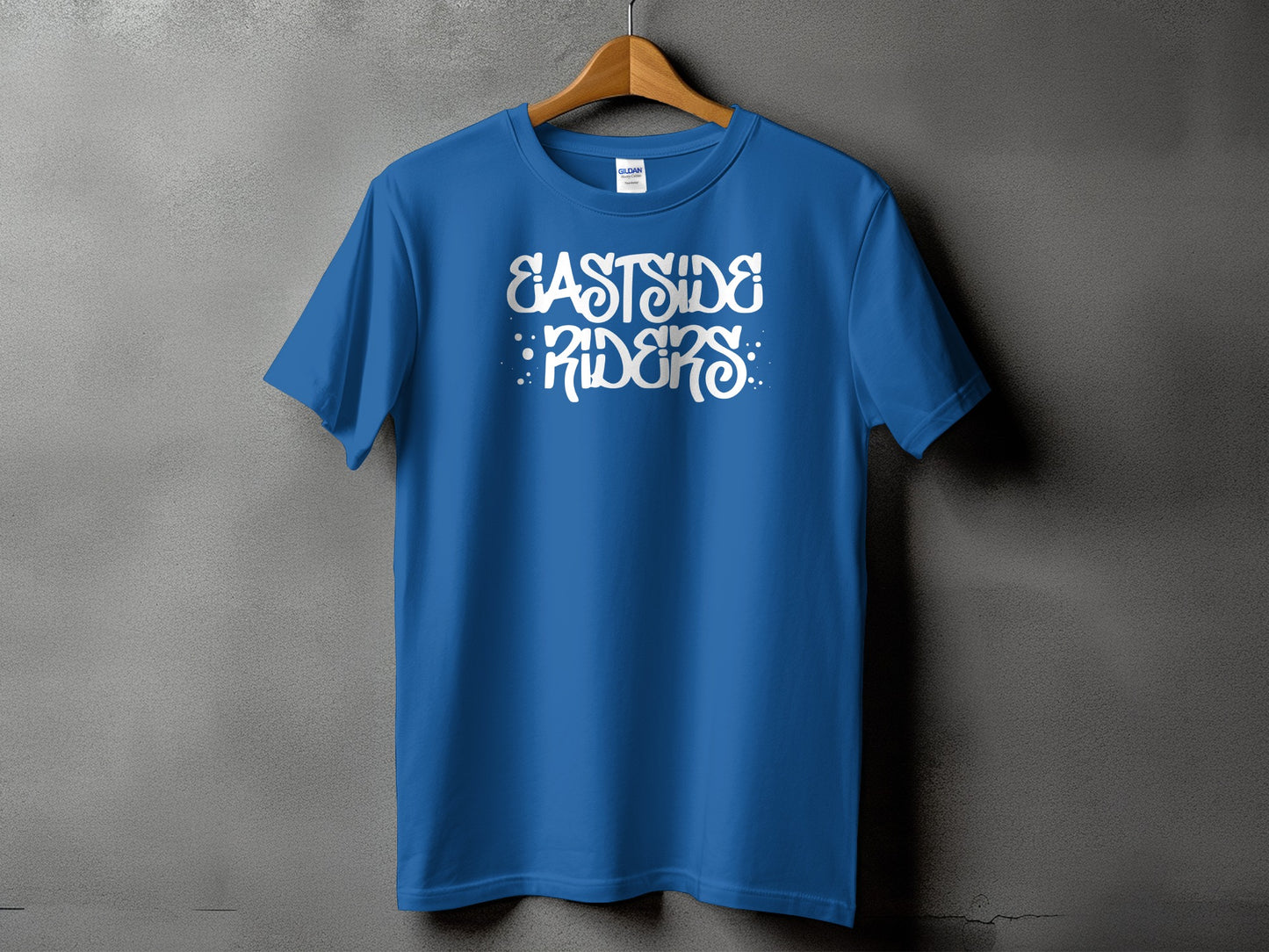 Eastside Riders Text Graphic Blue Shirt product