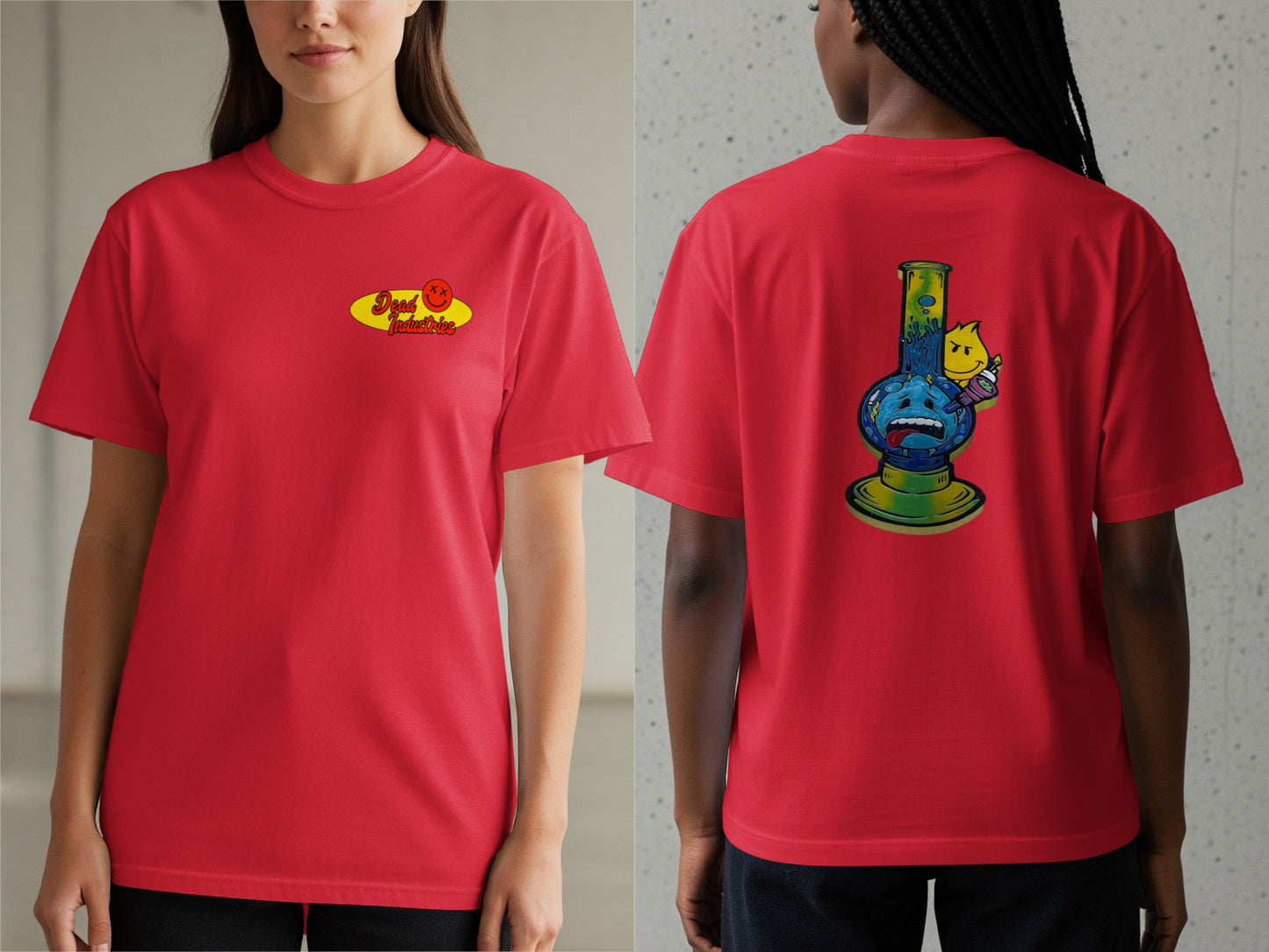 Fun Graphic Red Short Sleeve Casual T-Shirt product type