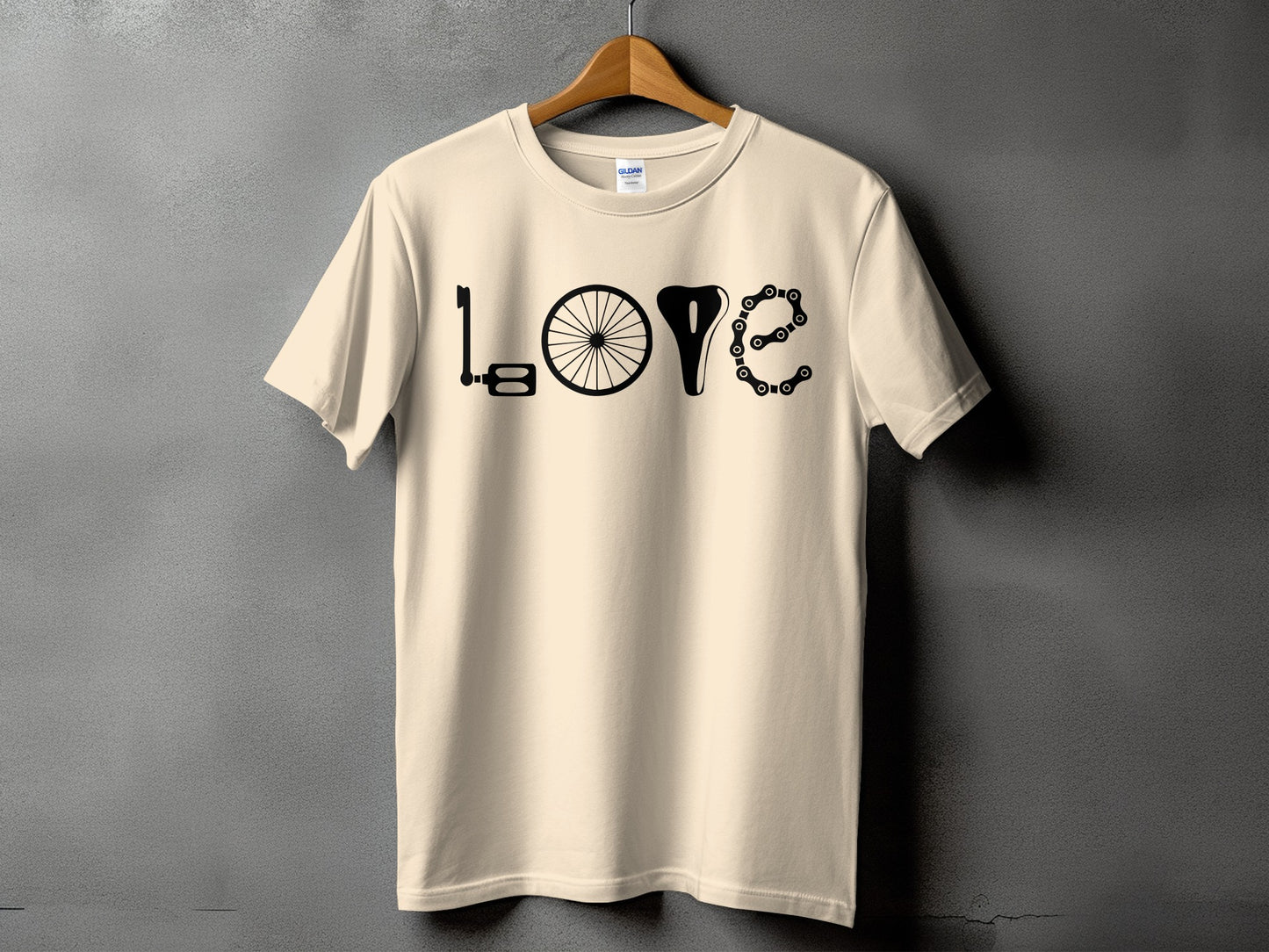 Unique Love Biking Print White Tshirt product type