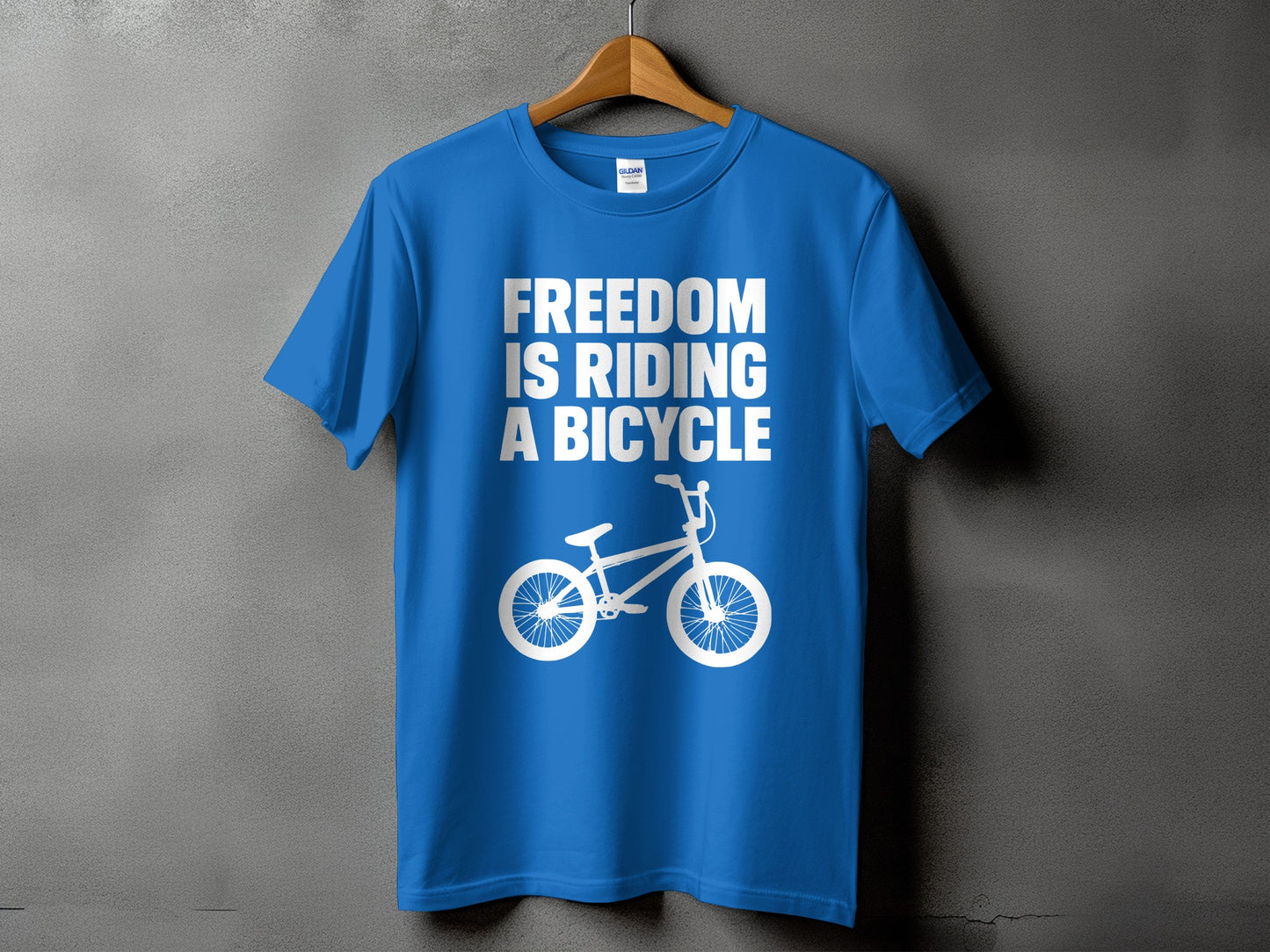 Freedom is Riding a Bicycle Graphic Tee Shirt product type