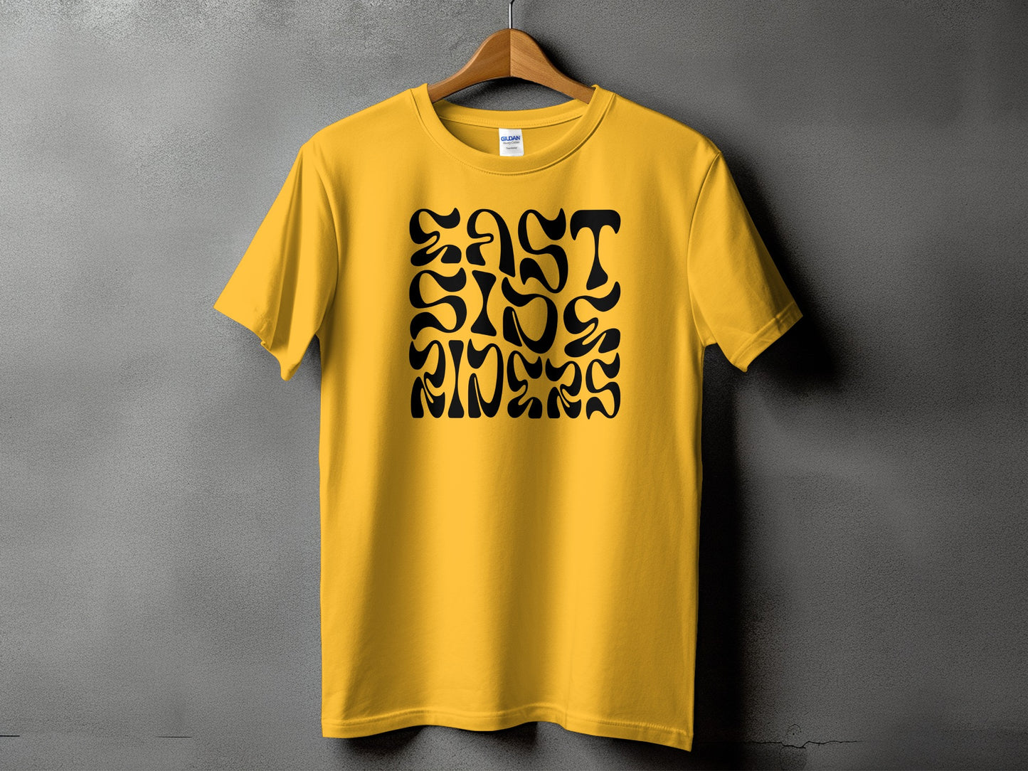 East Side Grooves Stylish Yellow T-shirt product type