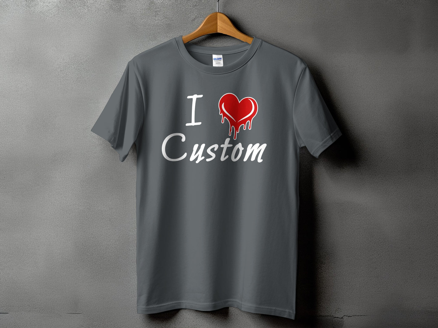 I Heart Custom Graphic T-Shirt Fun Trendy Product Type