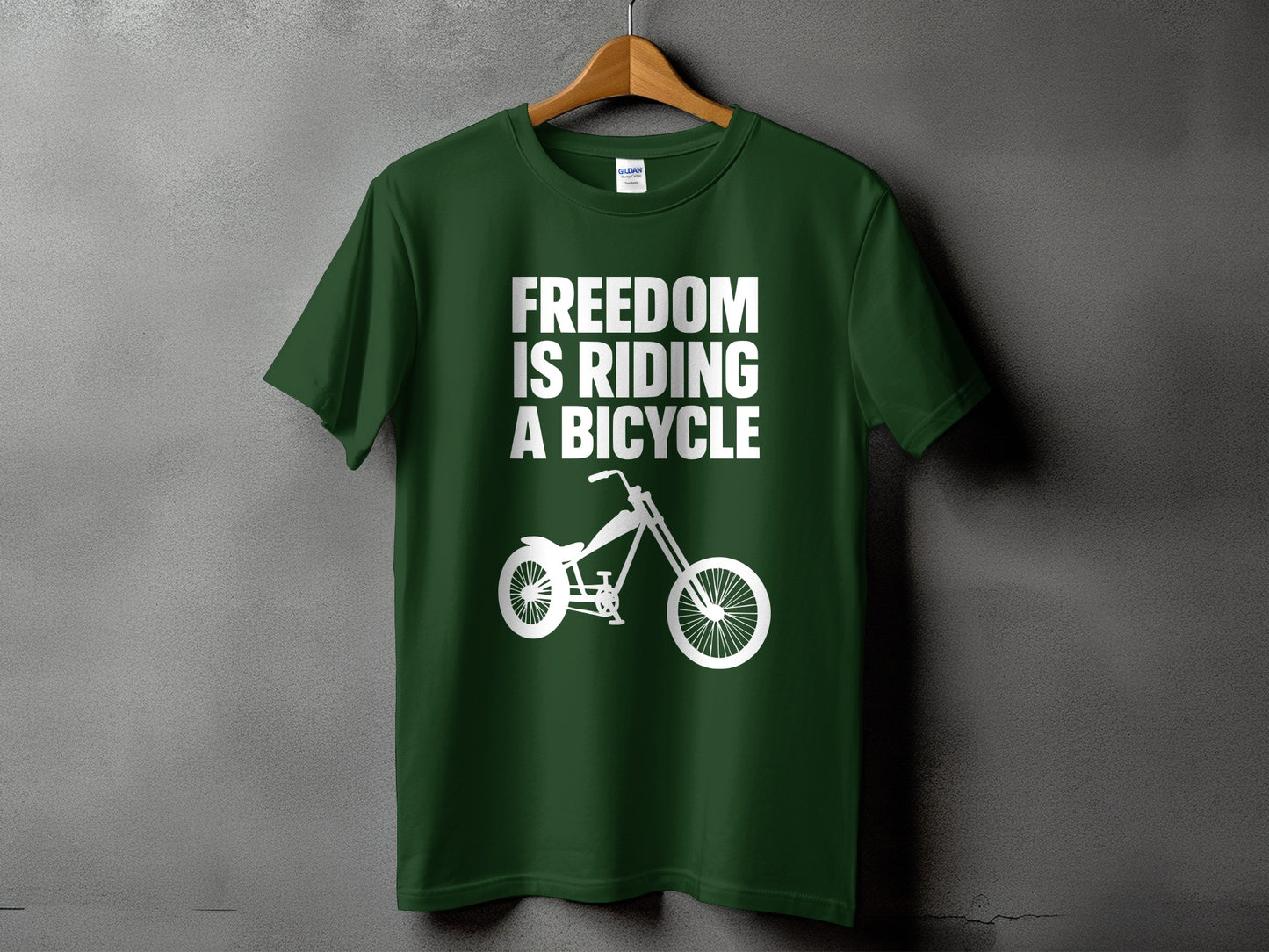 Freedom Is Riding A Bicycle Graphic Tee product